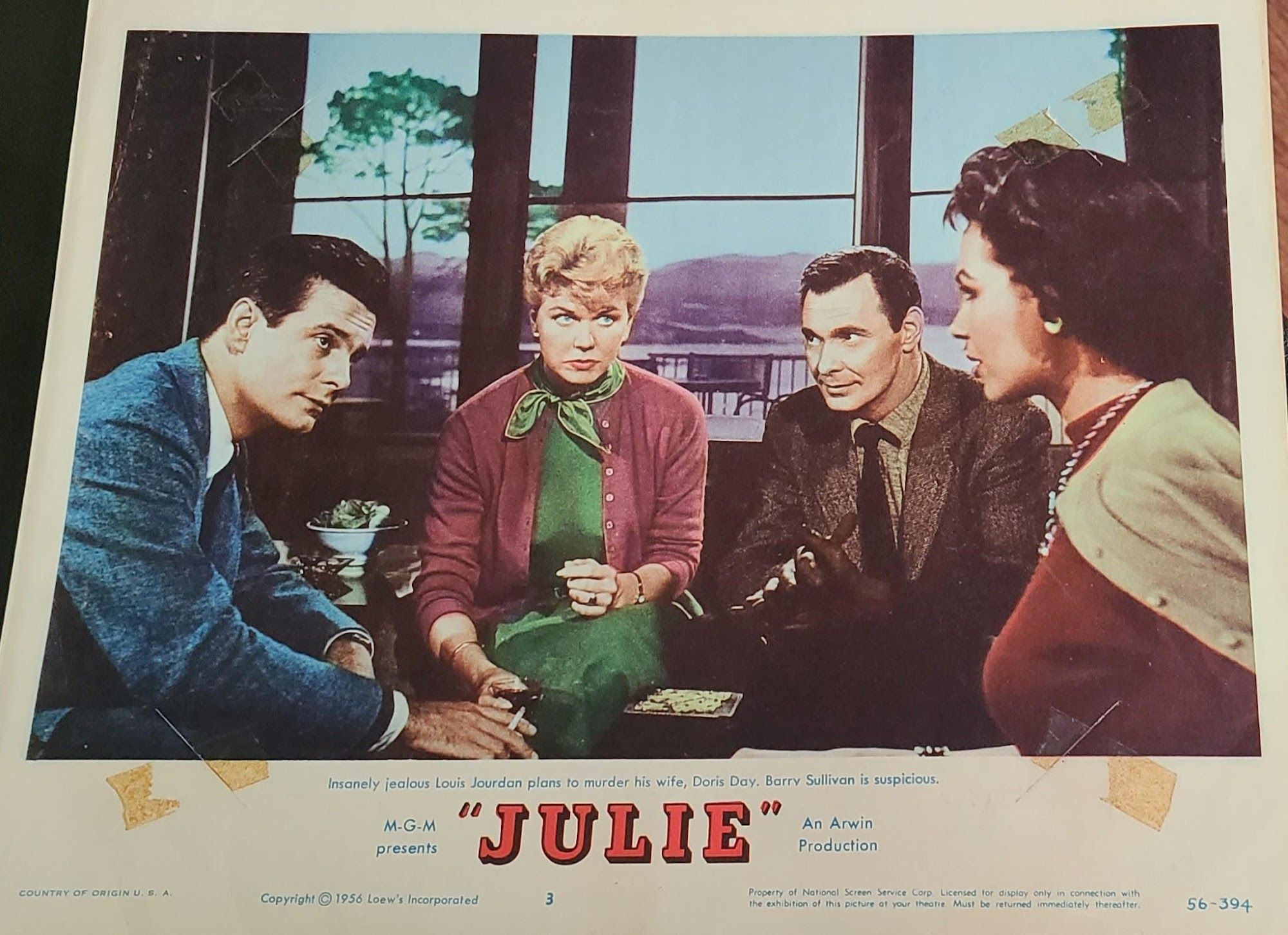 Julie 1956 General Lobby Cards