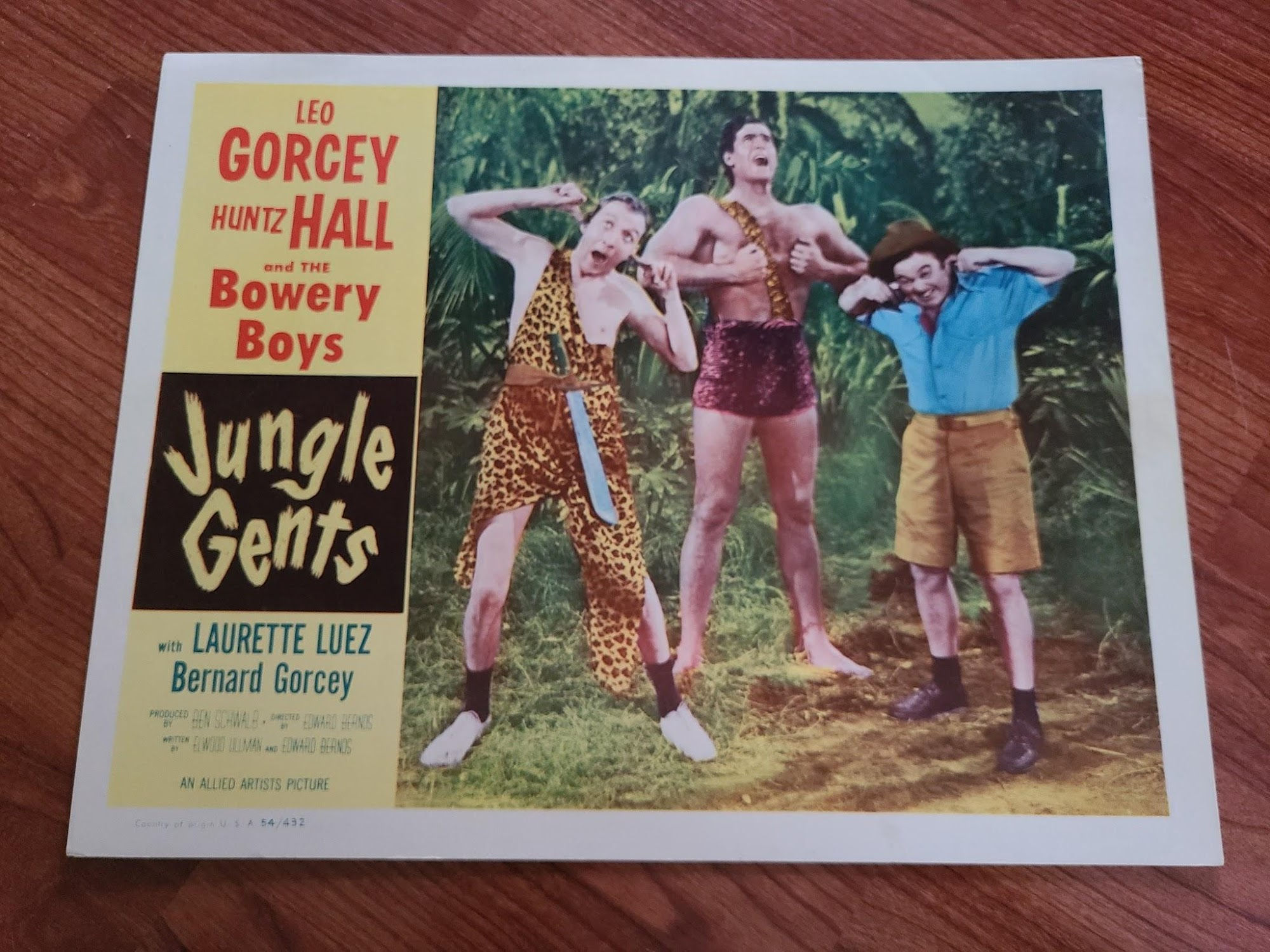 Jungle Gents 1954 General Lobby Cards