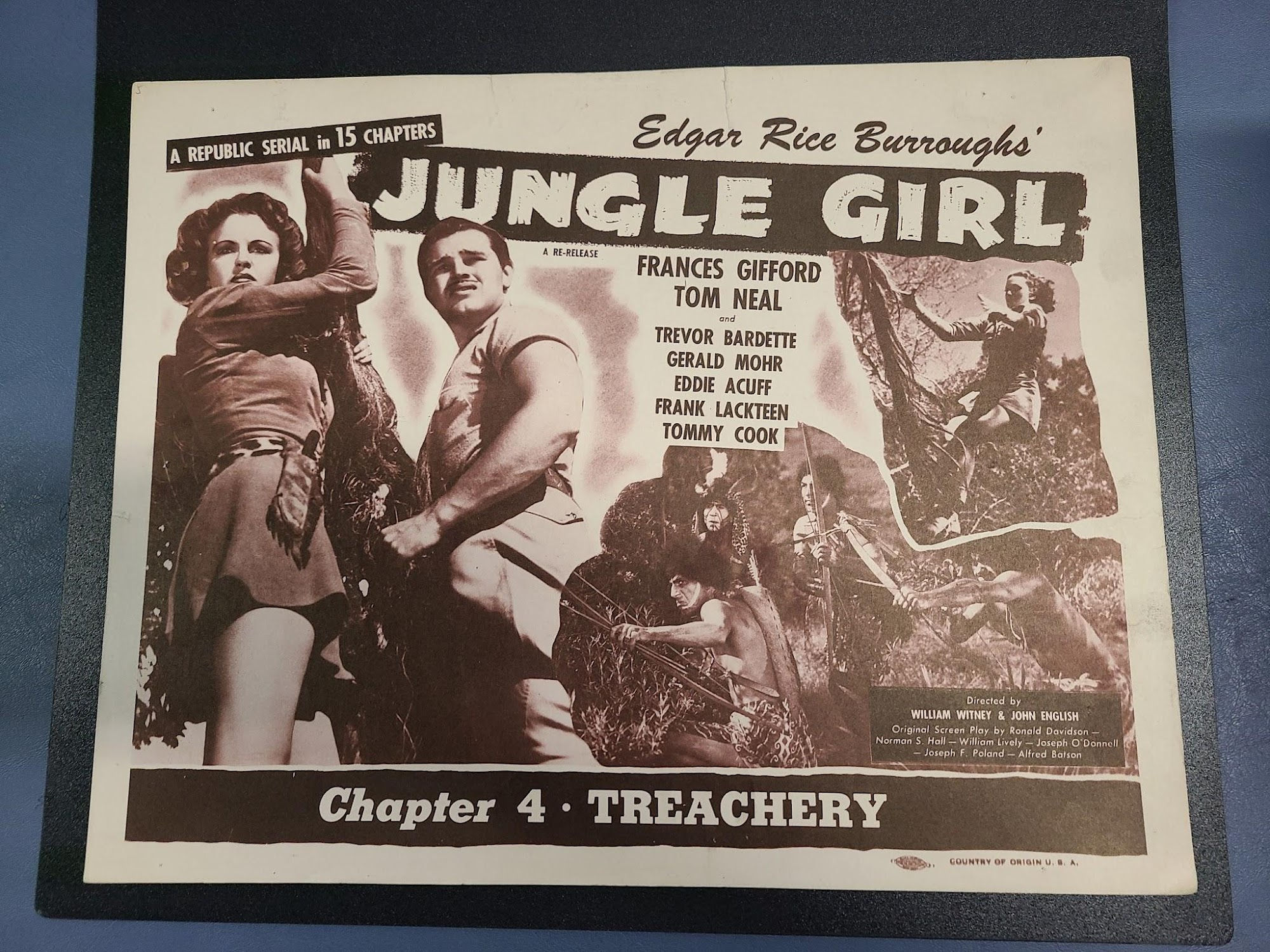 Jungle Girl 1941 Serial Lobby Cards