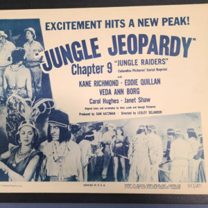 Jungle Raiders 1945 Serial Lobby Cards