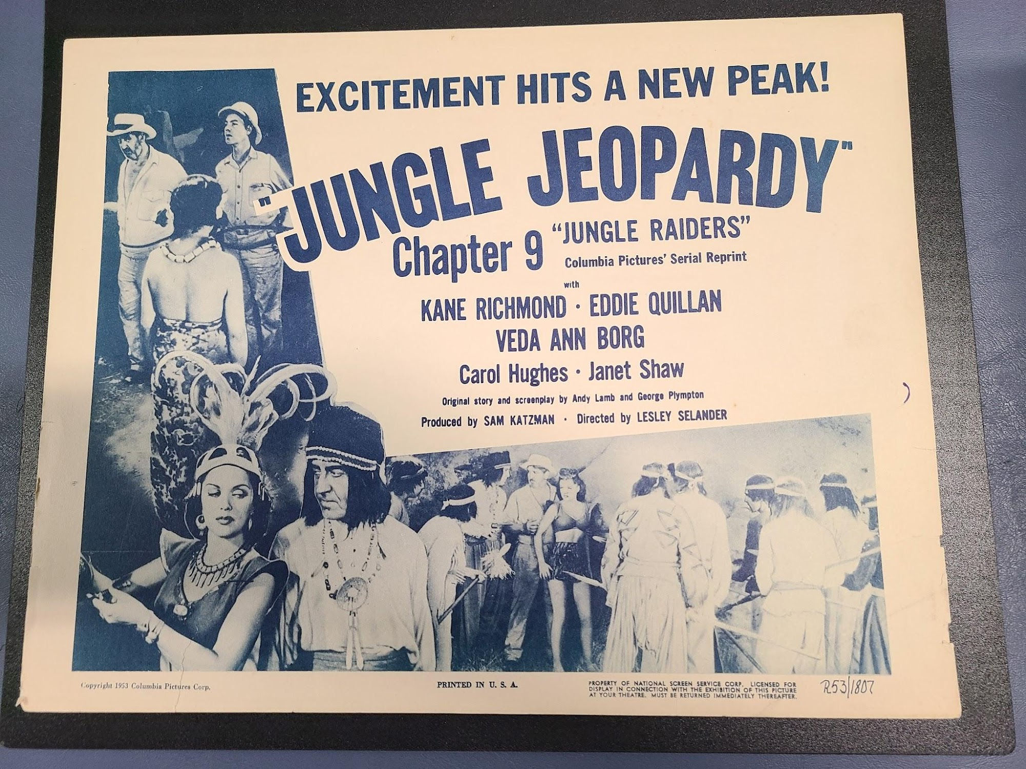 Jungle Raiders 1945 Serial Lobby Cards