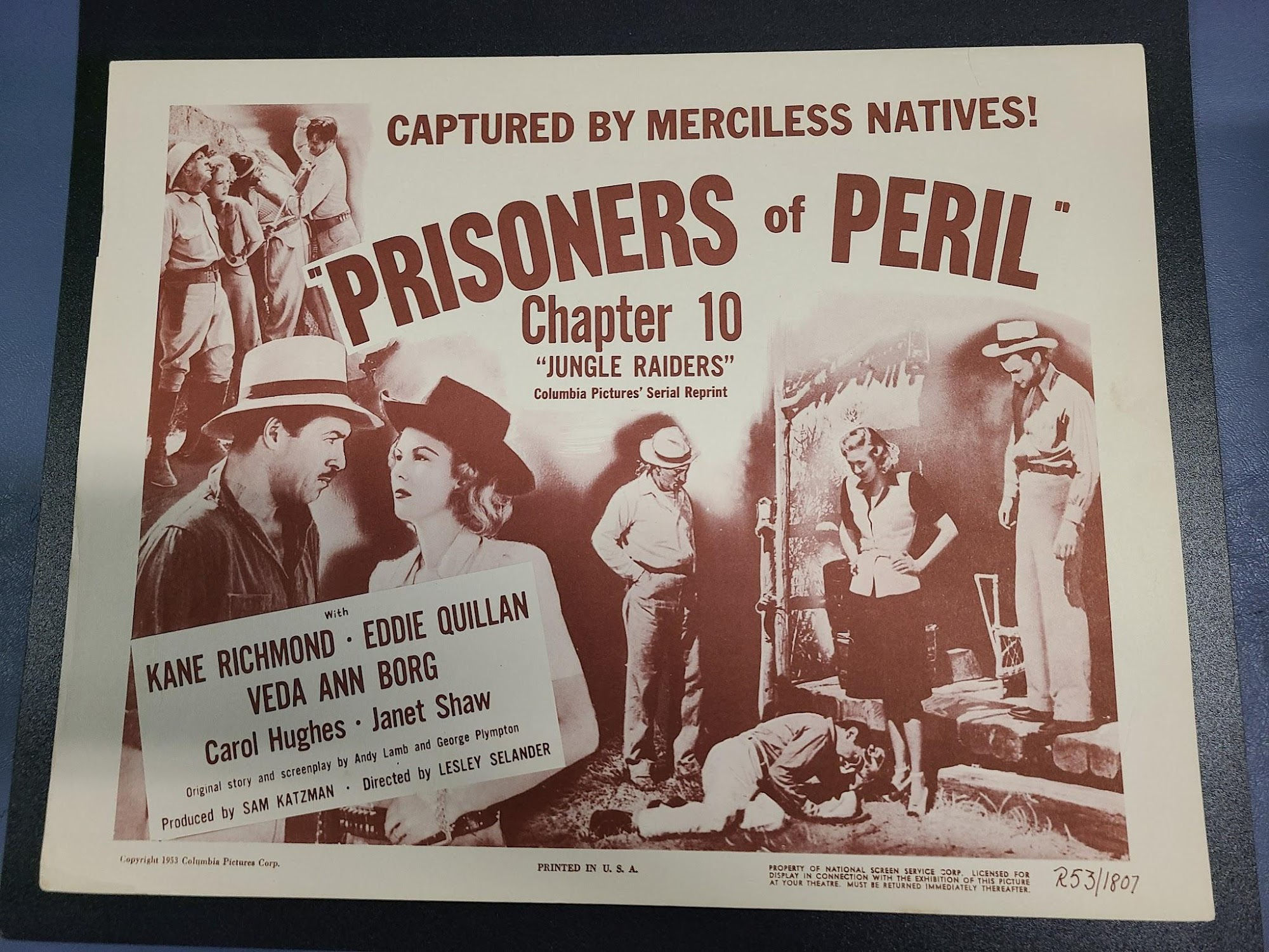 Jungle Raiders 1945 Serial Lobby Cards