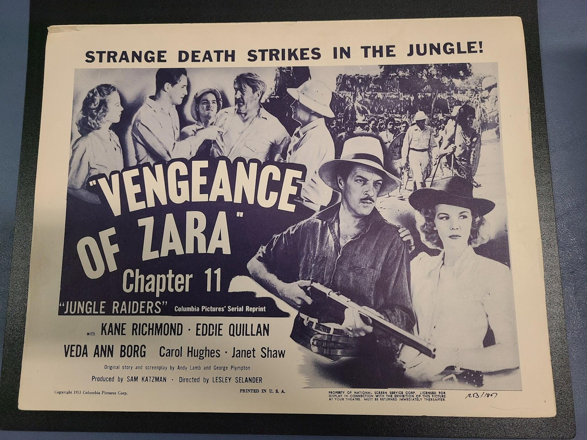 Jungle Raiders 1945 Serial Lobby Cards