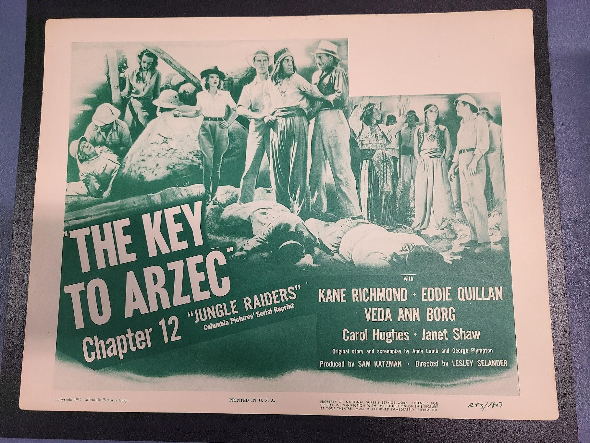 Jungle Raiders 1945 Serial Lobby Cards