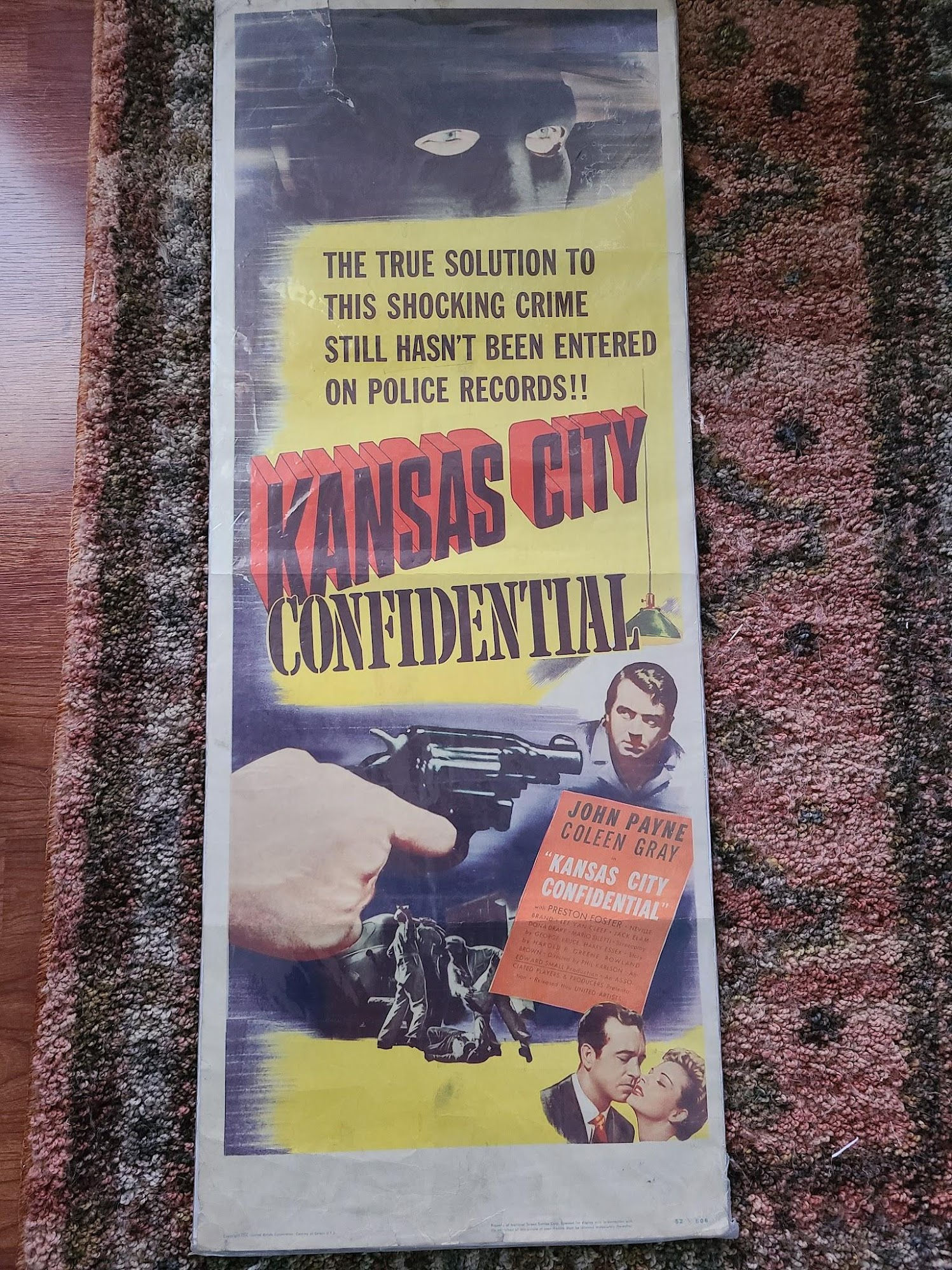 Kansas City Confidential 1952 Inserts