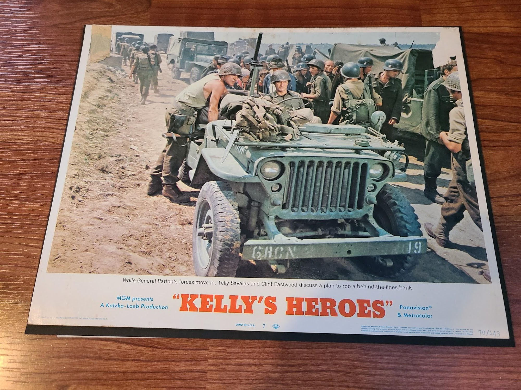 Kelly's Heroes 1970 Military/Aviation Lobby Cards