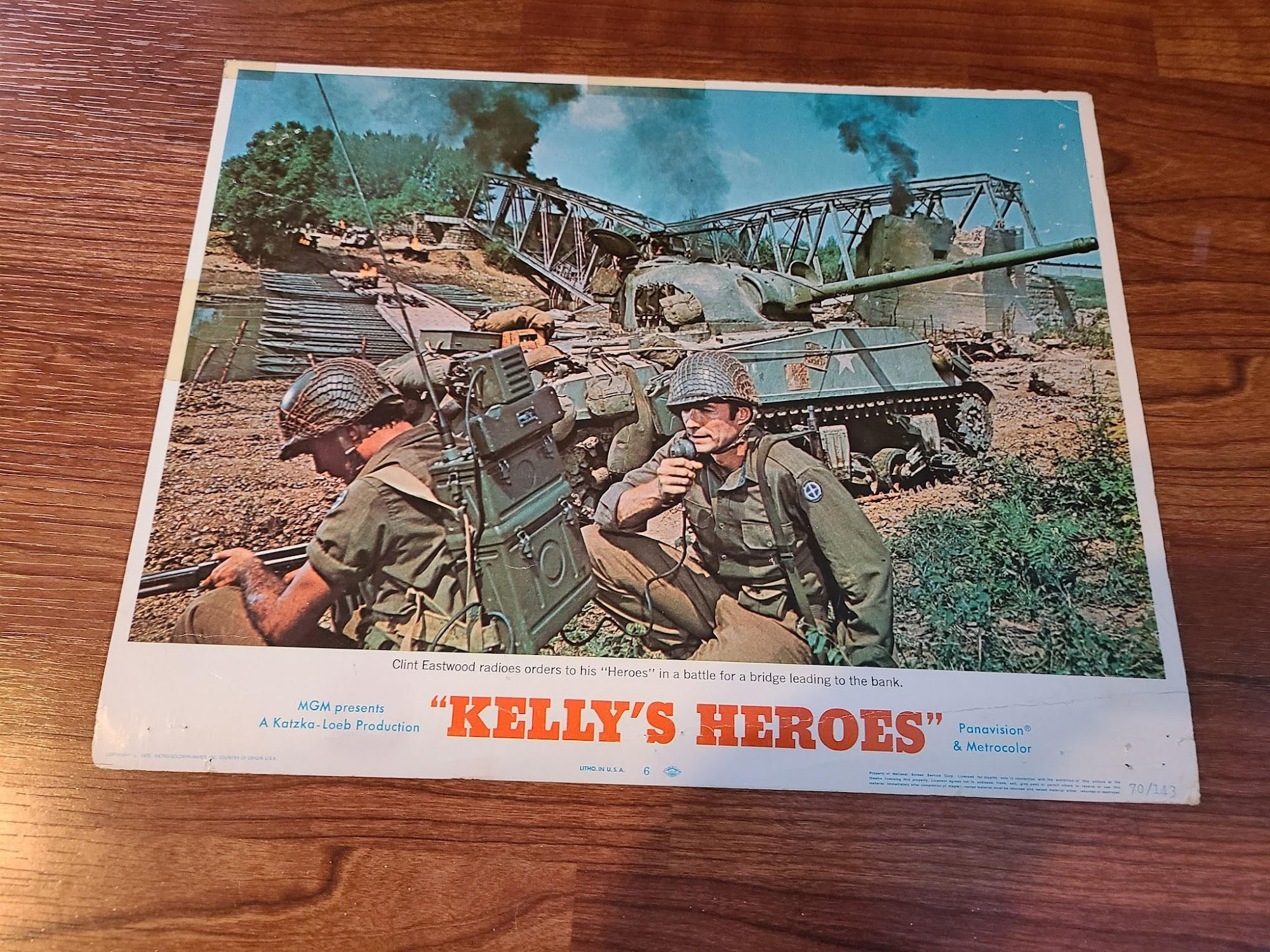Kelly's Heroes 1970 Military/Aviation Lobby Cards