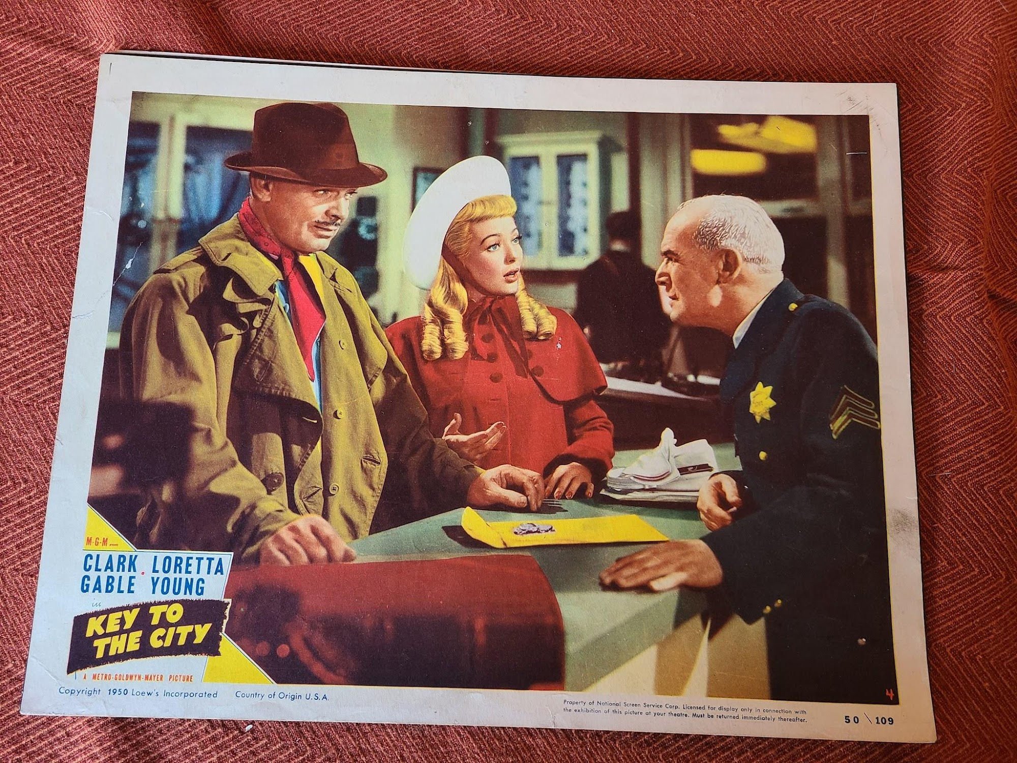 Key To The City 1950 General Lobby Cards