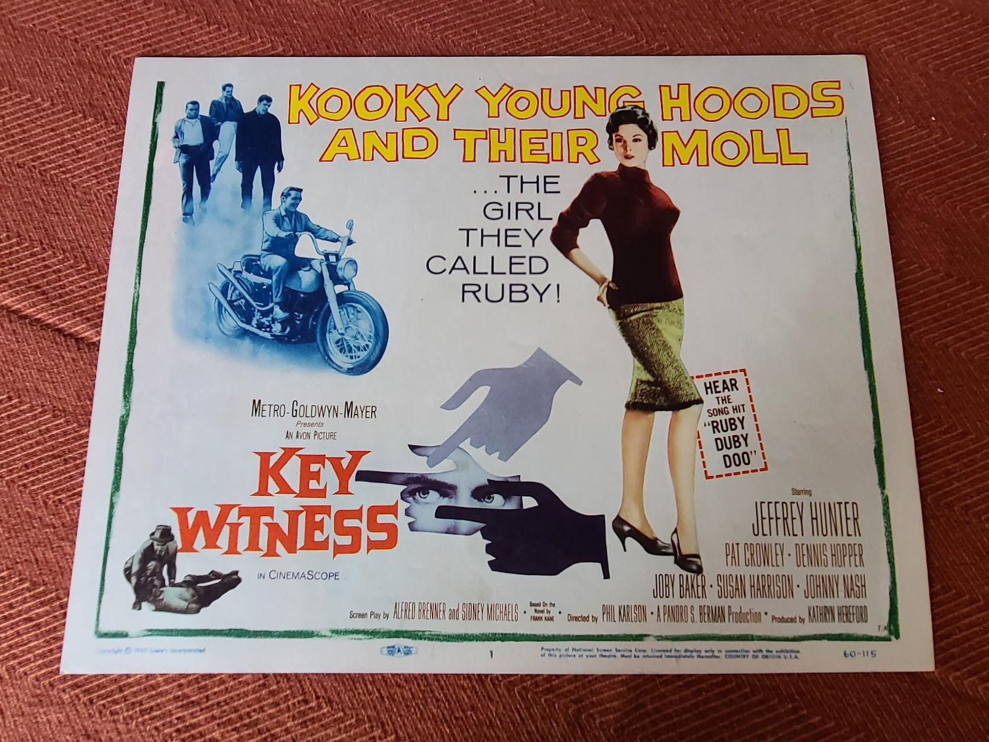 Key Witness 1960 Title Cards