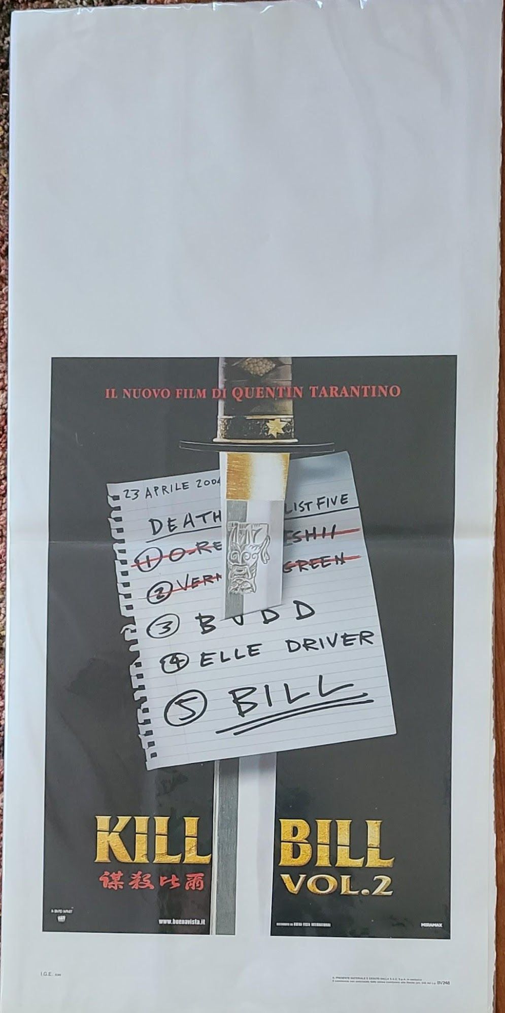 Kill Bill 2 2004 Locodina