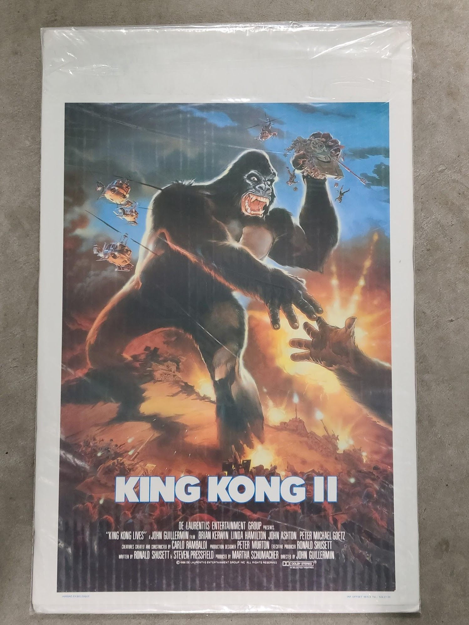KIng Kong Lives 1986 Belgium