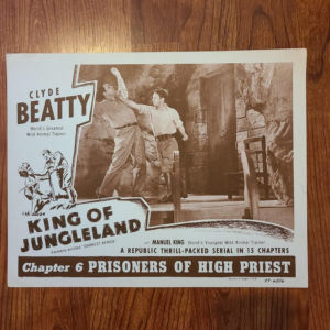 King Of Jungleland 1949 Serial Lobby Cards