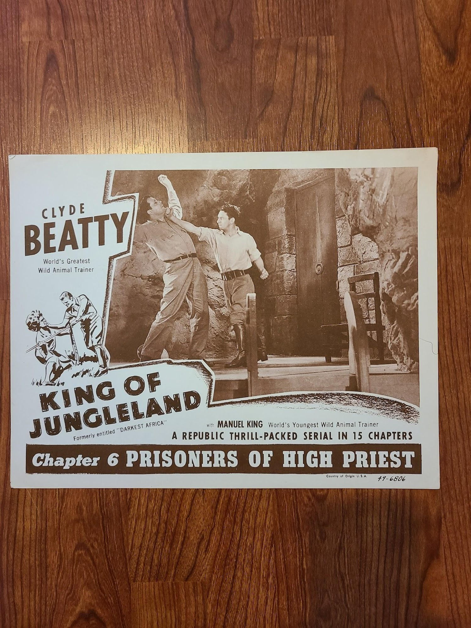 King Of Jungleland 1949 Serial Lobby Cards