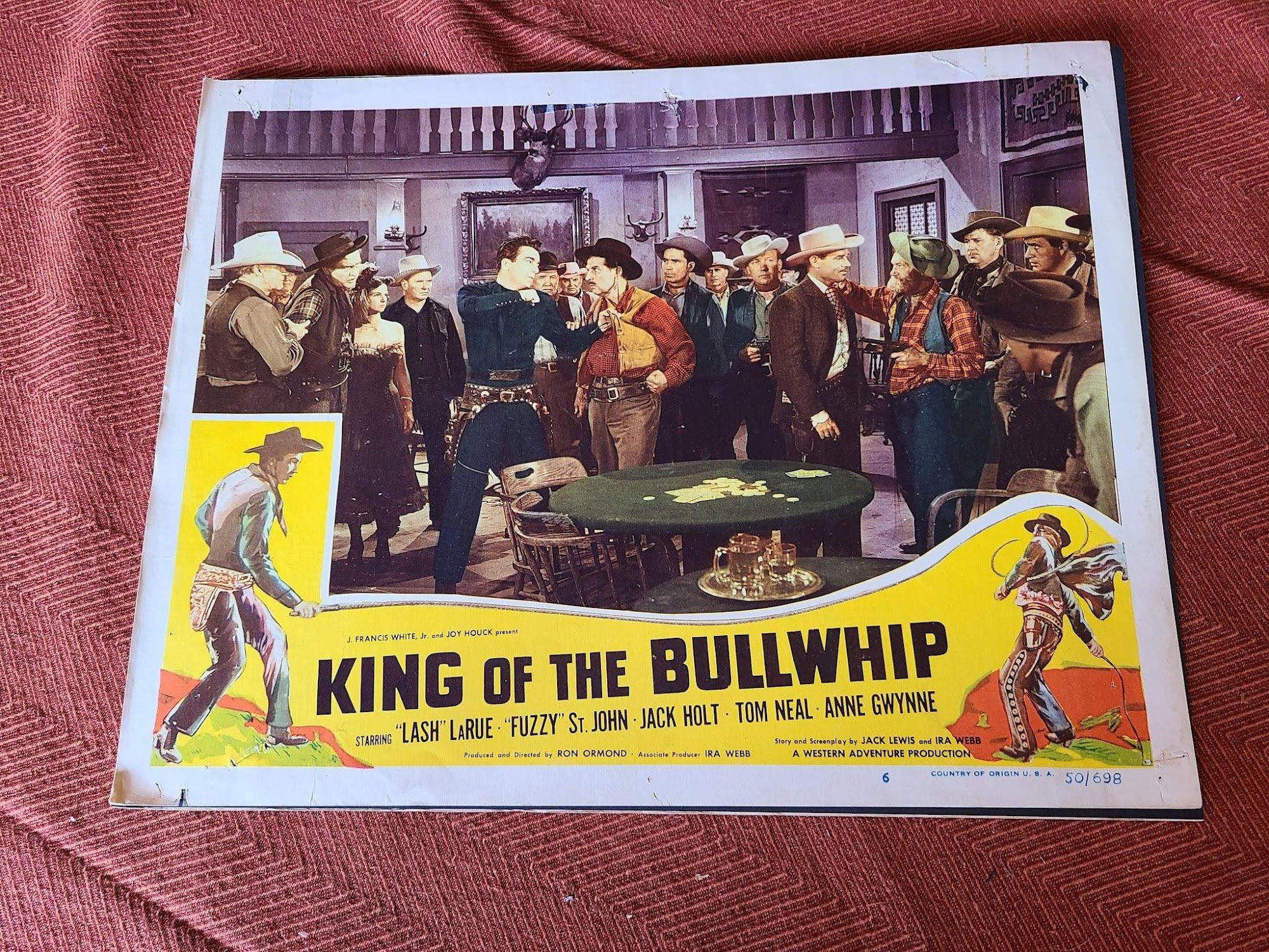 King Of The Bullwhip 1950 Western Lobby Cards
