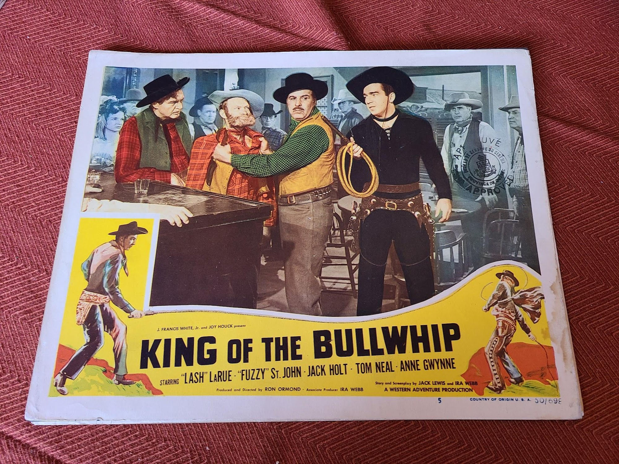 King Of The Bullwhip 1950 Western Lobby Cards