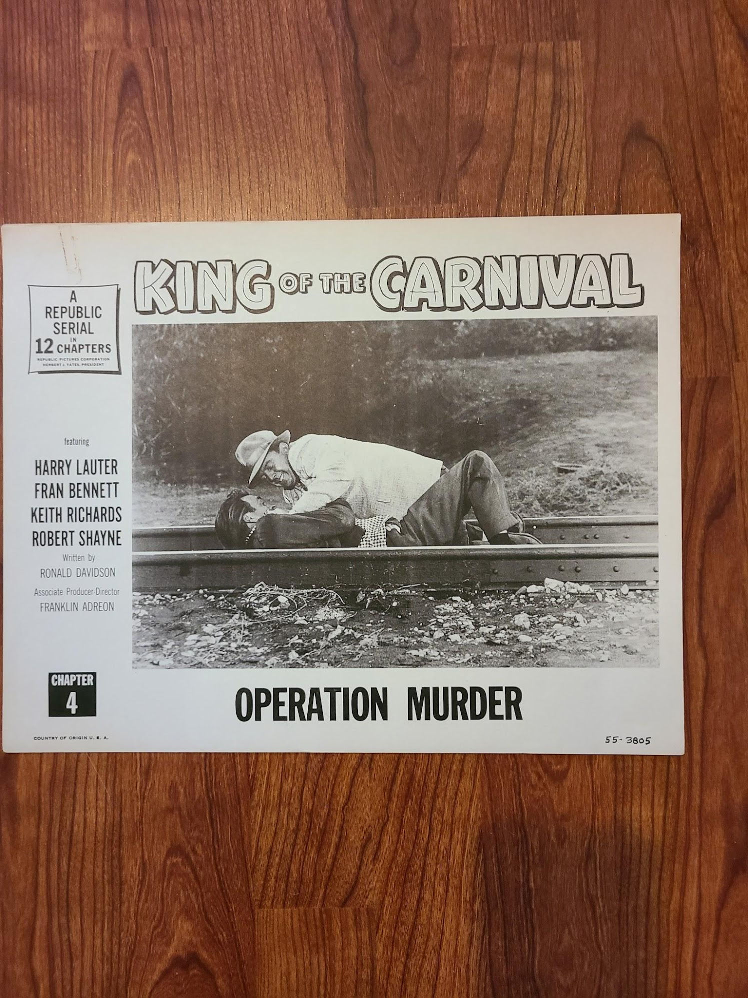 King Of The Carnival 1955 Serial Lobby Cards