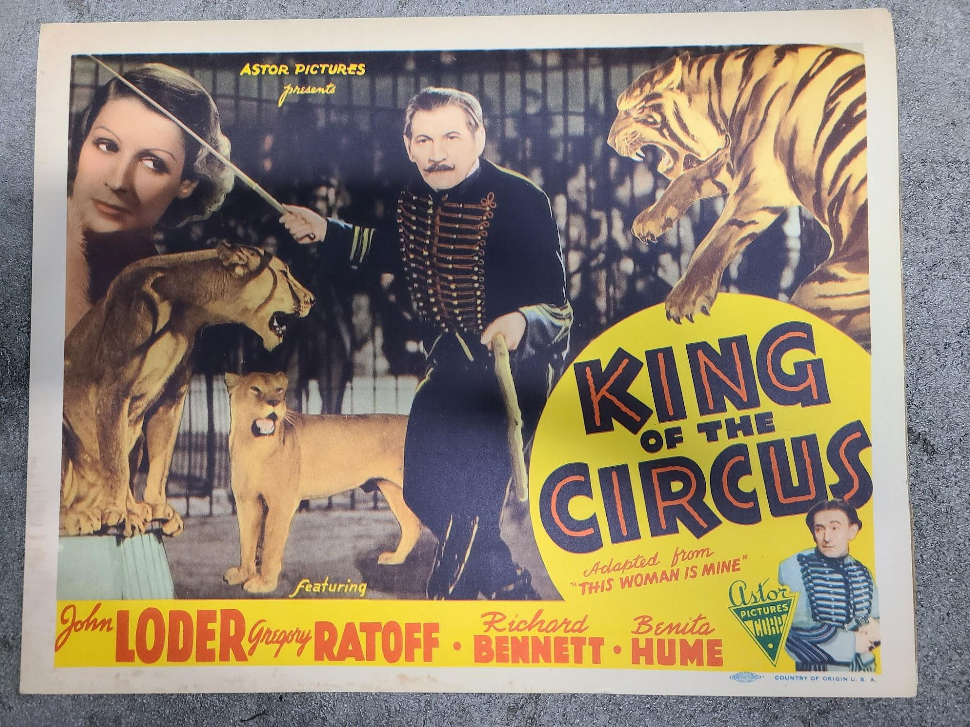KIng Of The Circus 1935 Title Cards