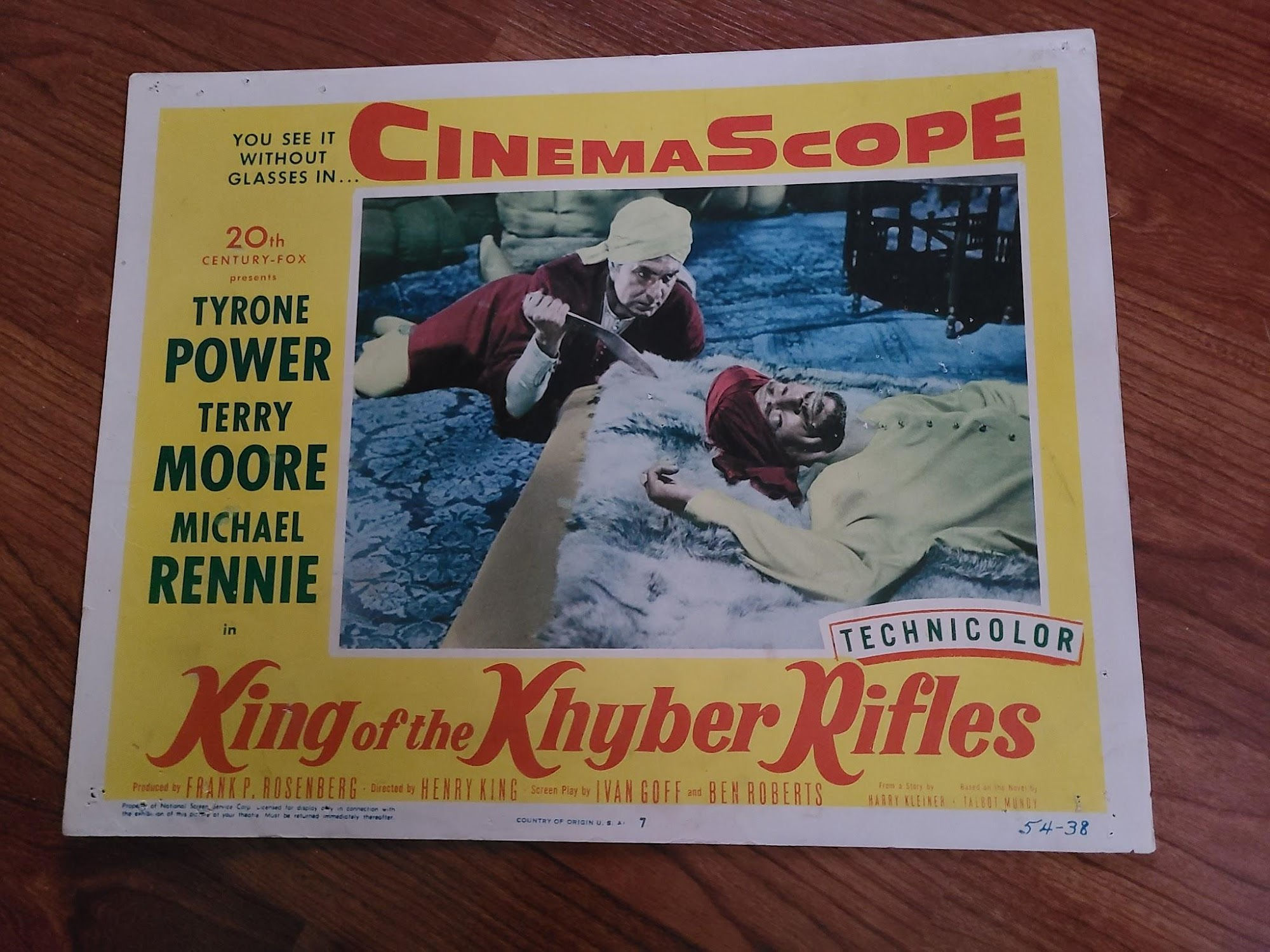 King Of The Khyper Rifles 1953 General Lobby Cards
