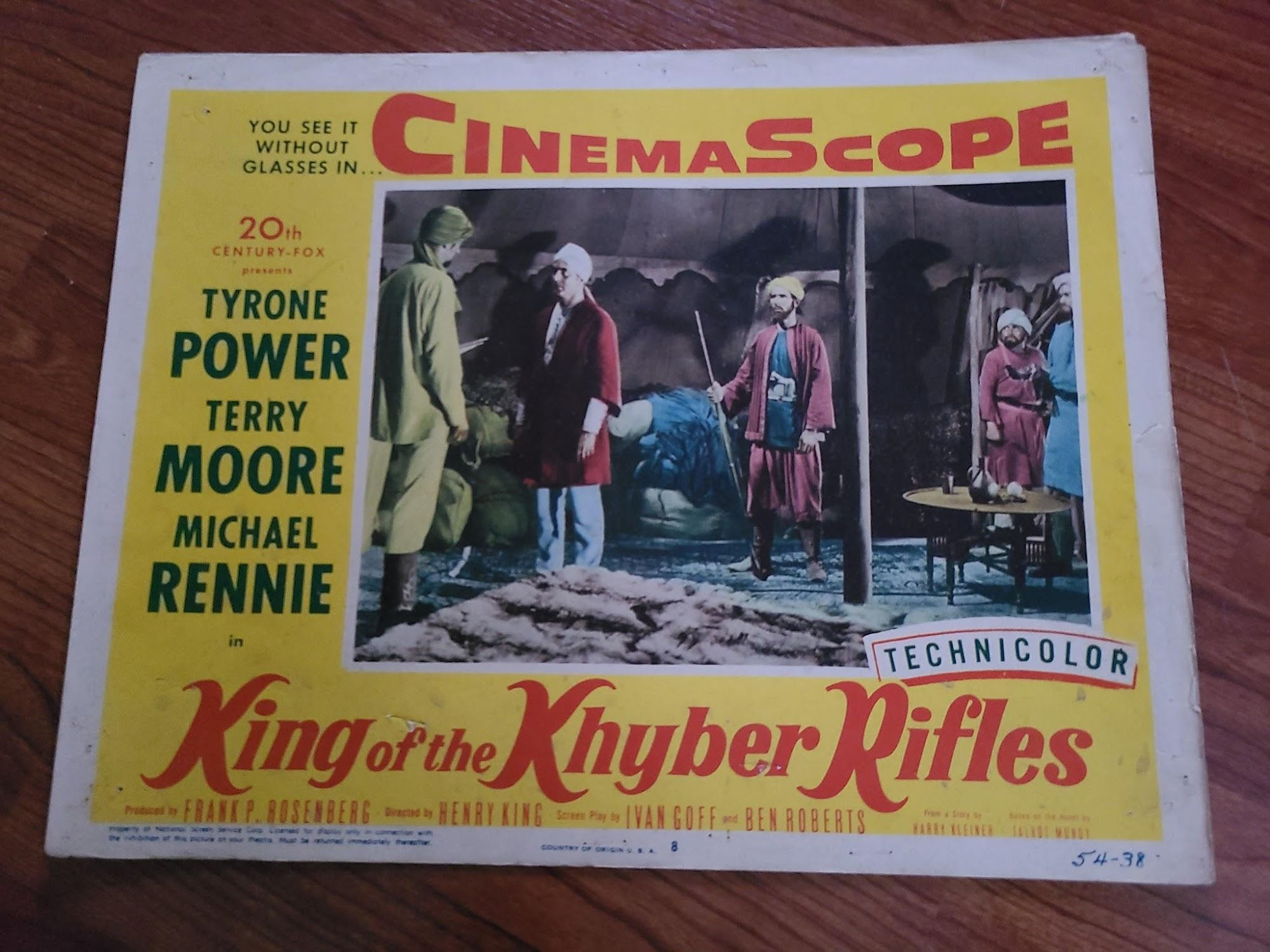 King Of The Khyper Rifles 1953 General Lobby Cards