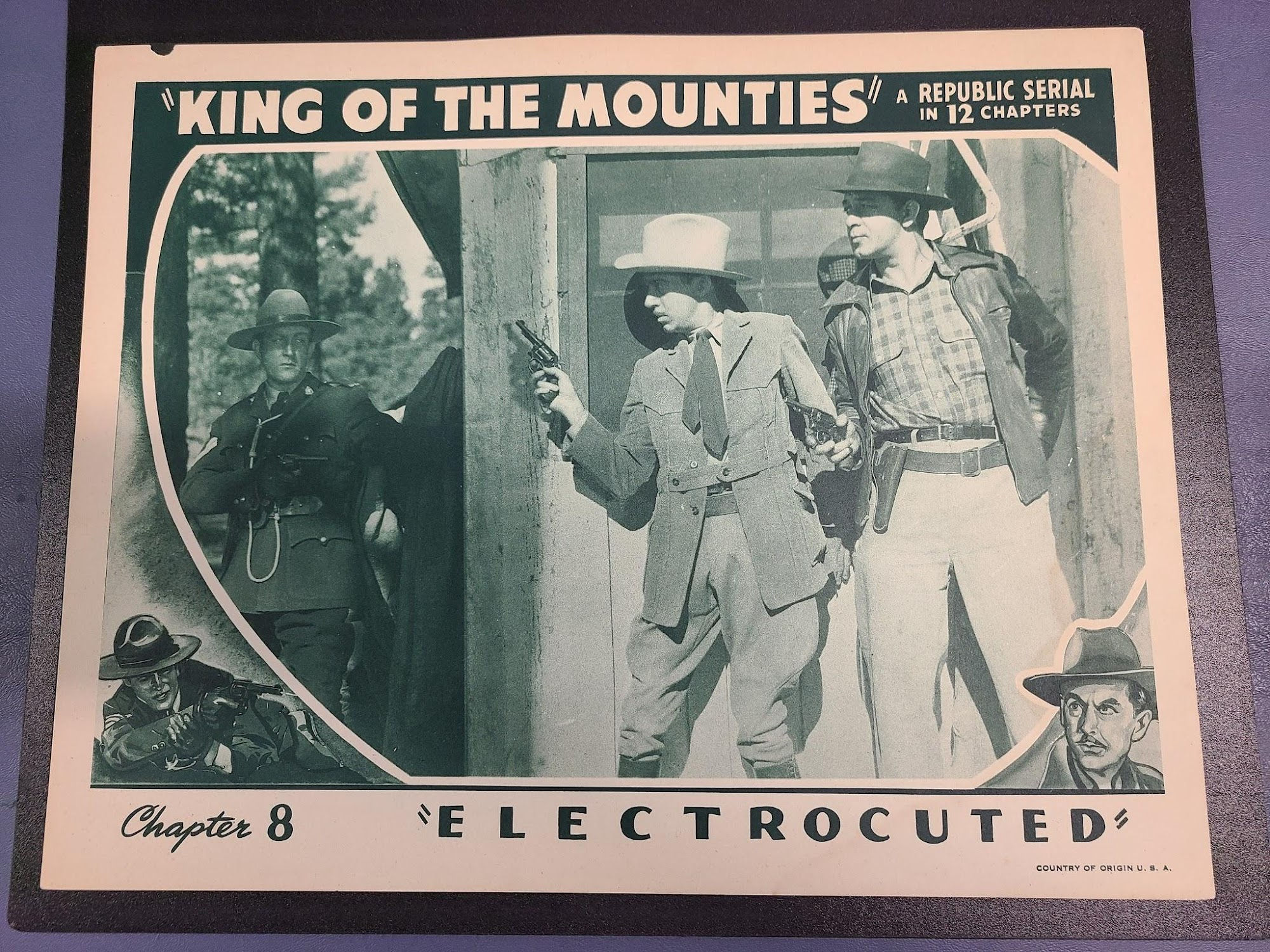 KIng Of The Mounties 1942 Serial Lobby Cards