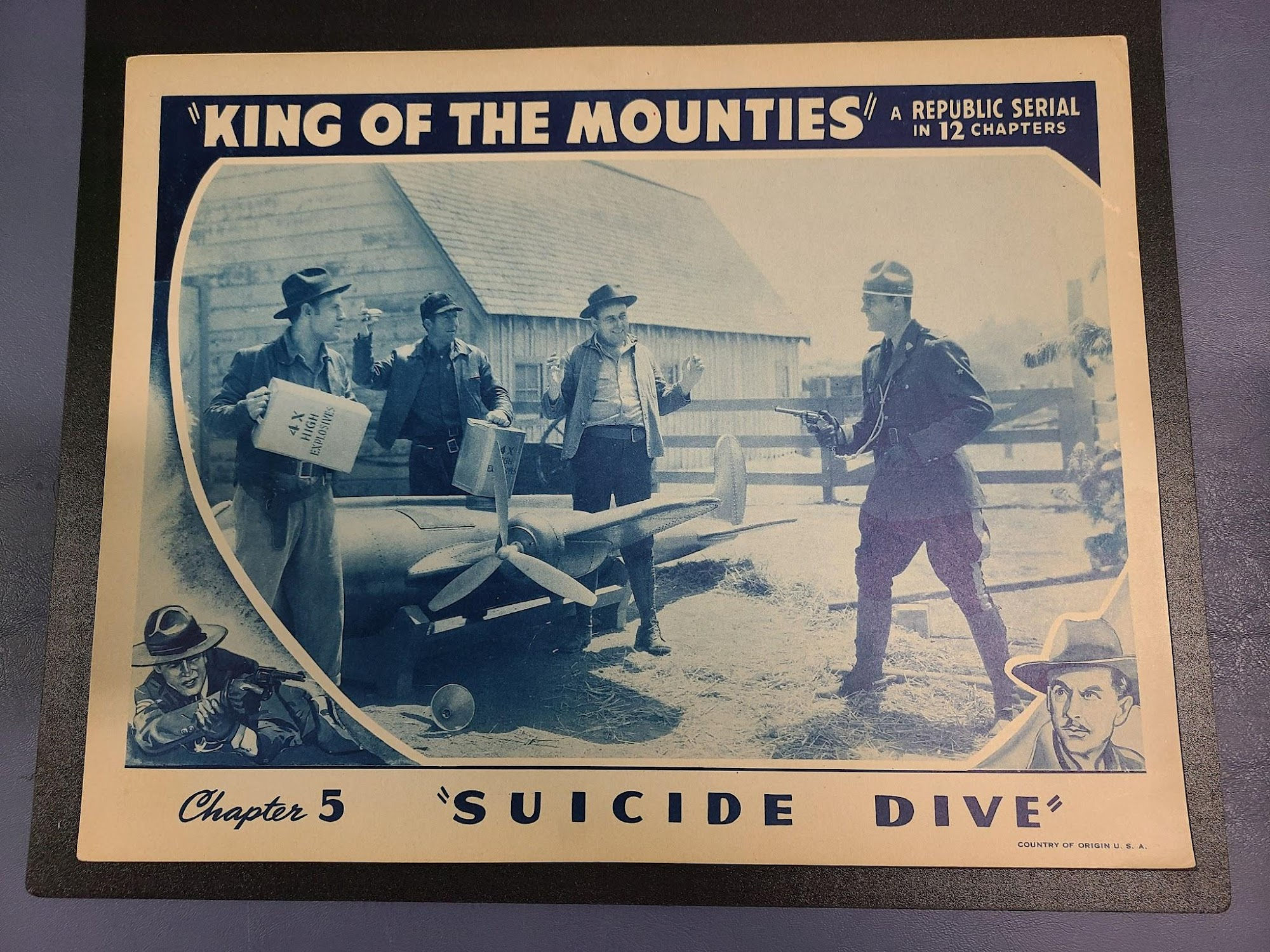 King Of The Mounties 1942 Serial Lobby Cards