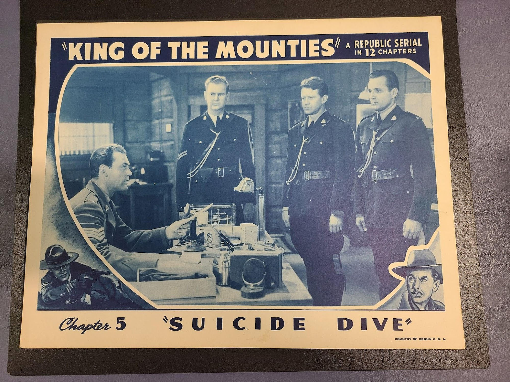 King Of The Mounties 1942 Serial Lobby Cards