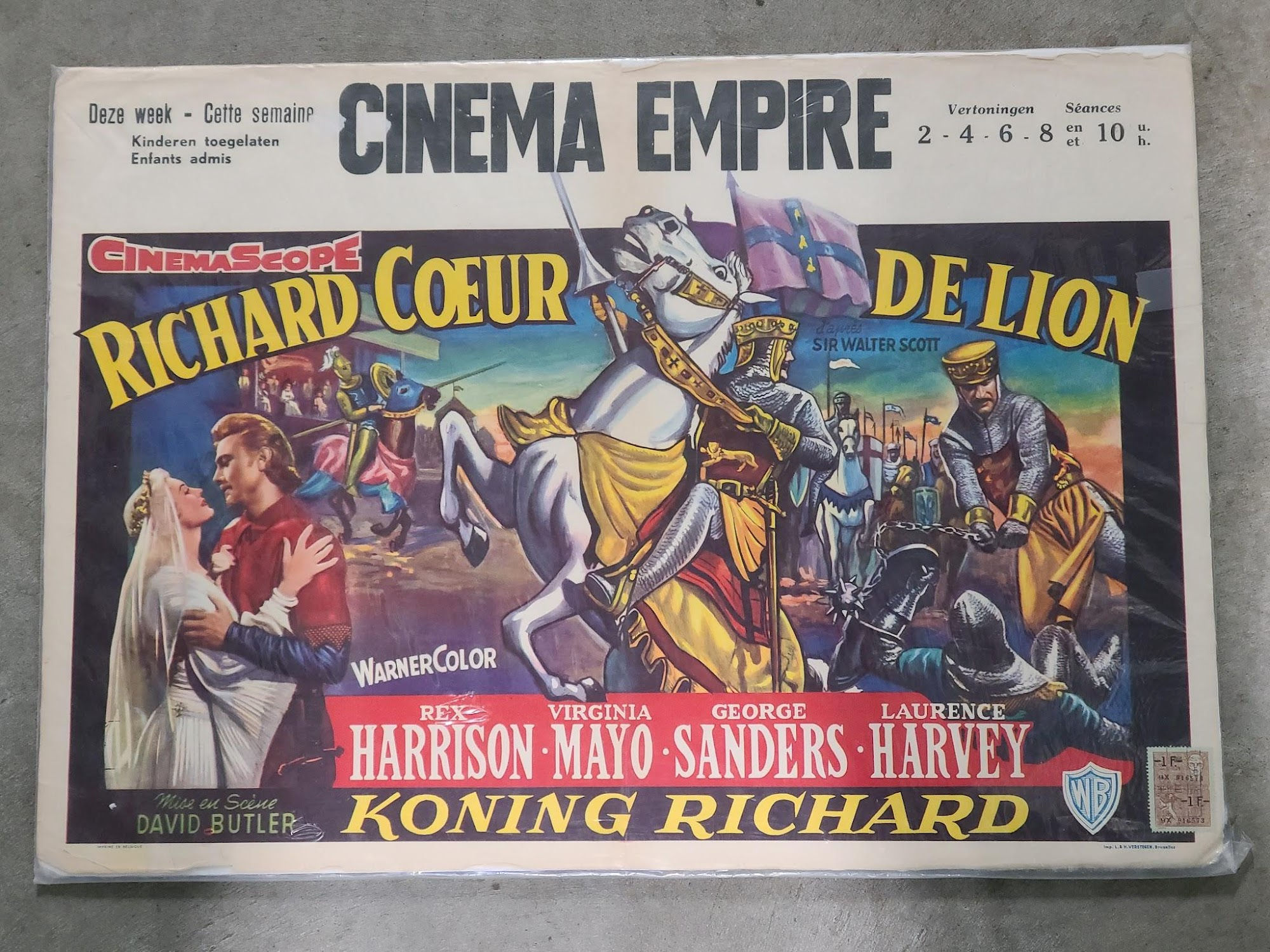 King Richard And The Crusaders 1954 Belgium