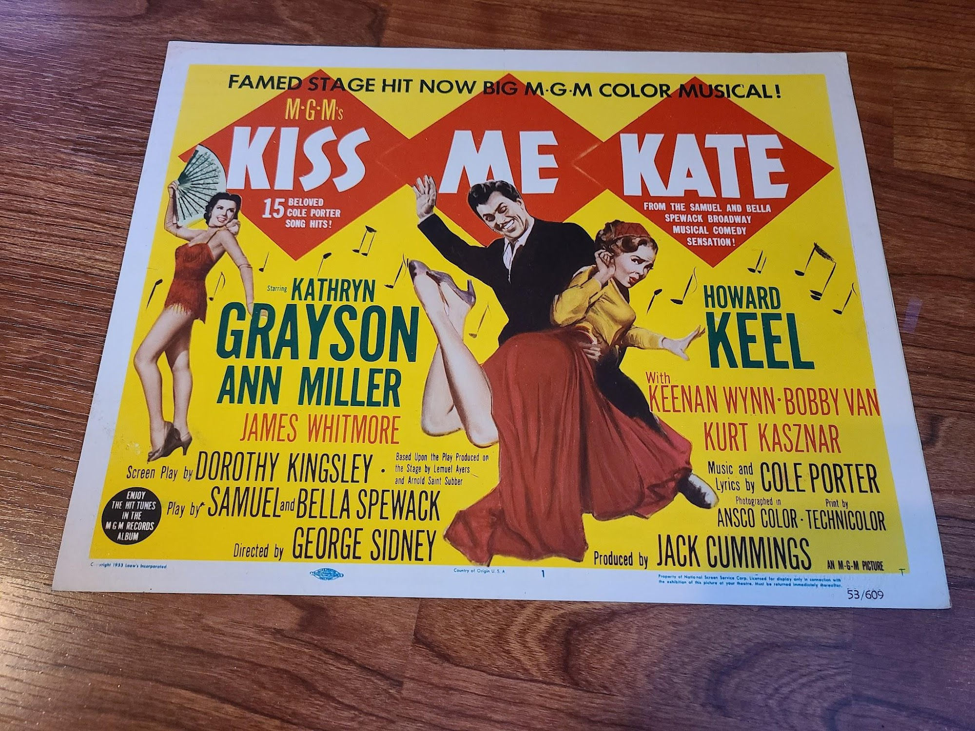 Kiss Me Kate 1953 Title Cards