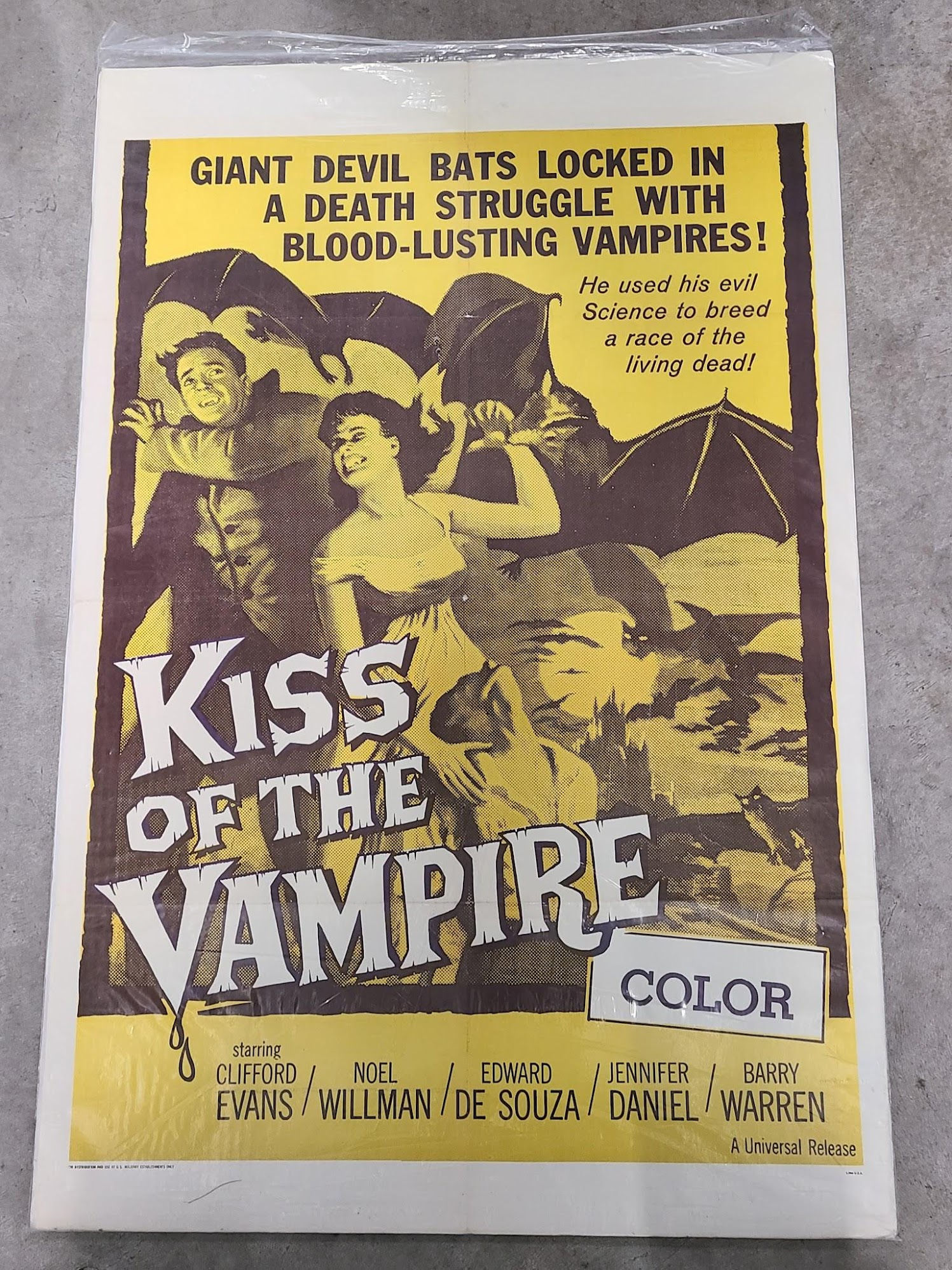 Kiss Of The Vampire 1963 1 Sheets/US