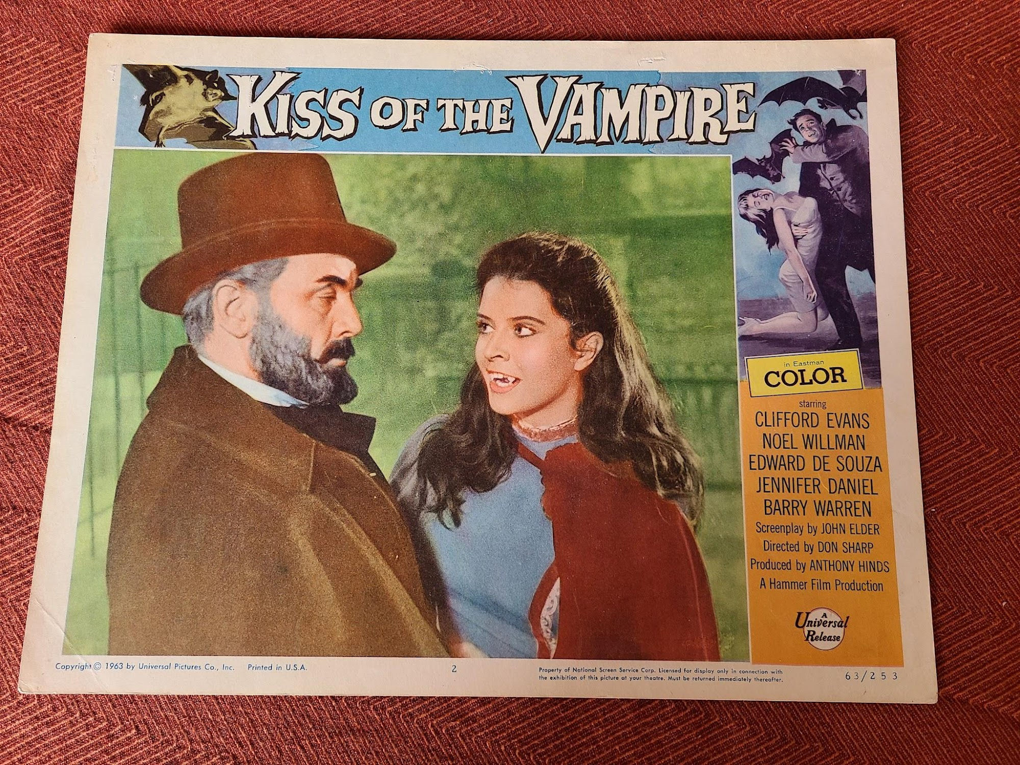 Kiss Of The Vampire 1963 Scifi/Horror