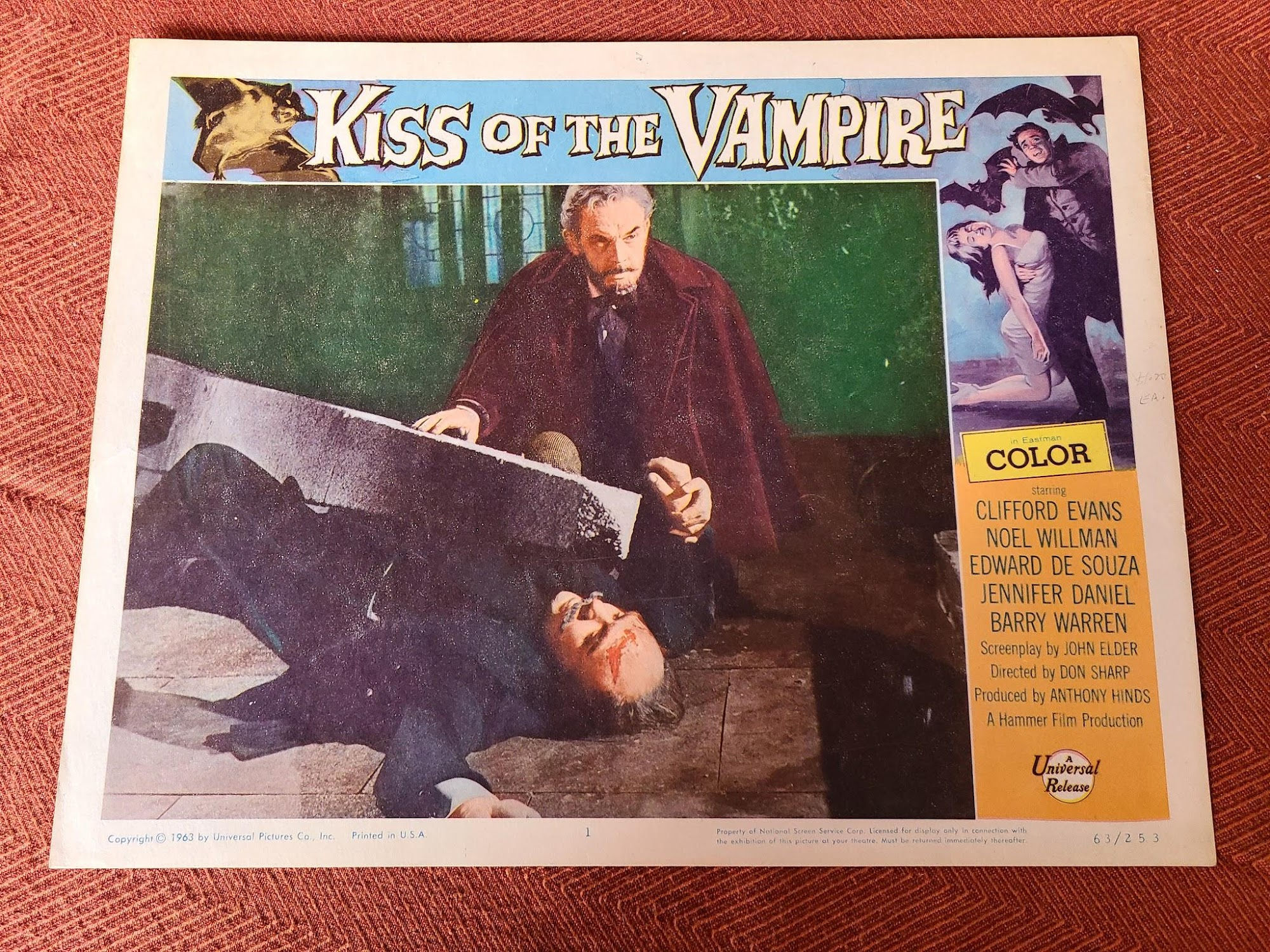 Kiss Of The Vampire 1963 Scifi/Horror