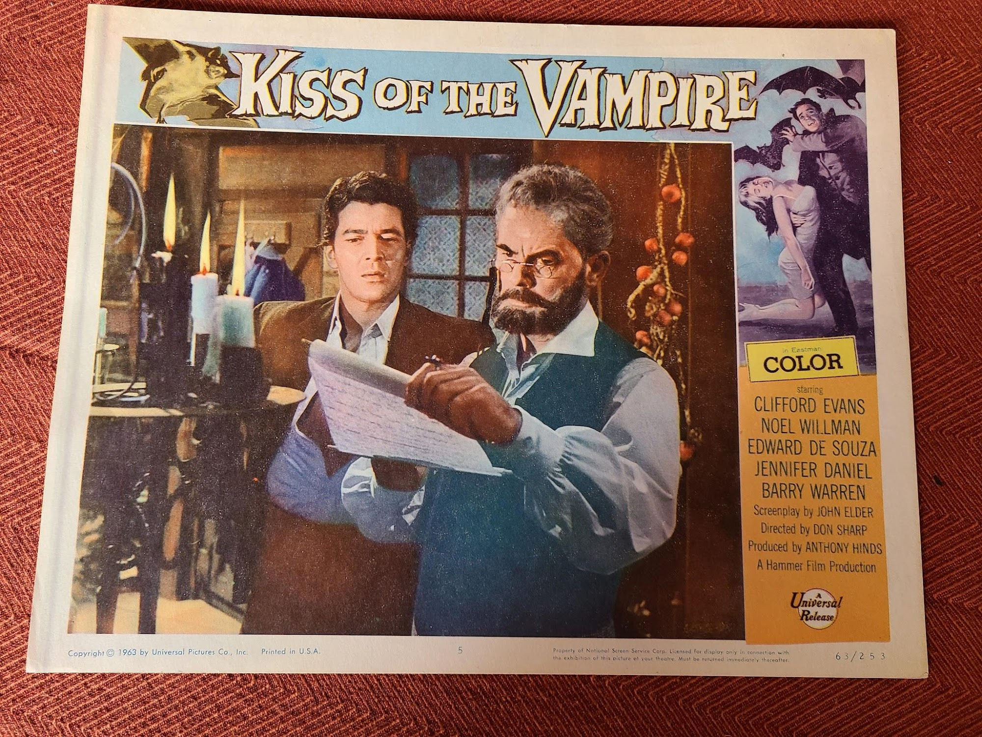 Kiss Of The Vampire 1963 Scifi/Horror