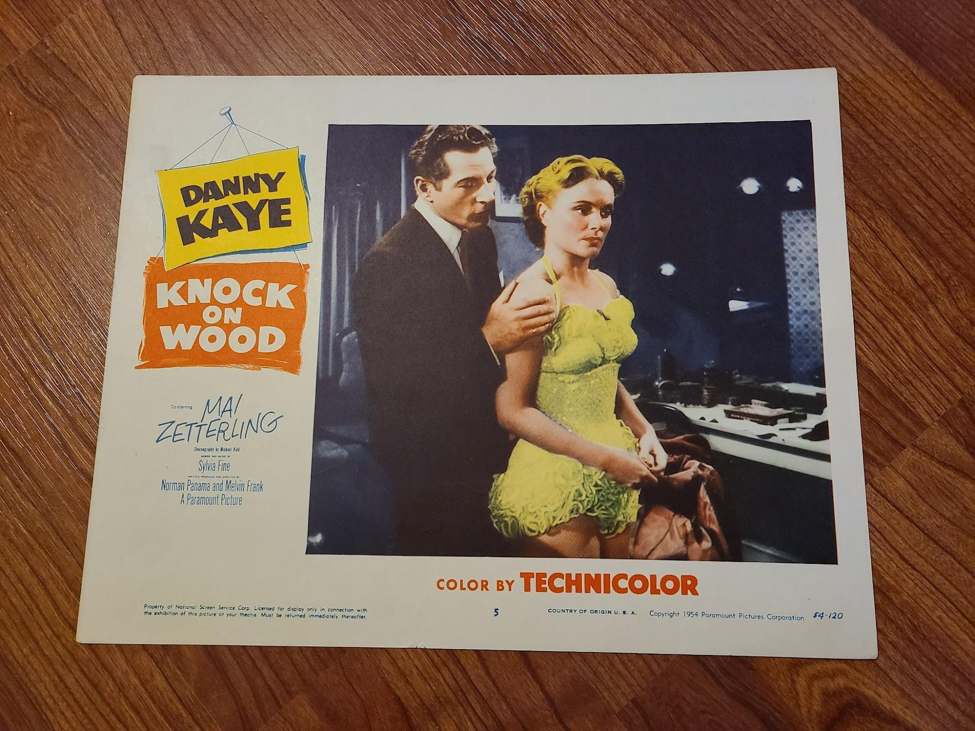 Knock On Wood 1954 General Lobby Cards