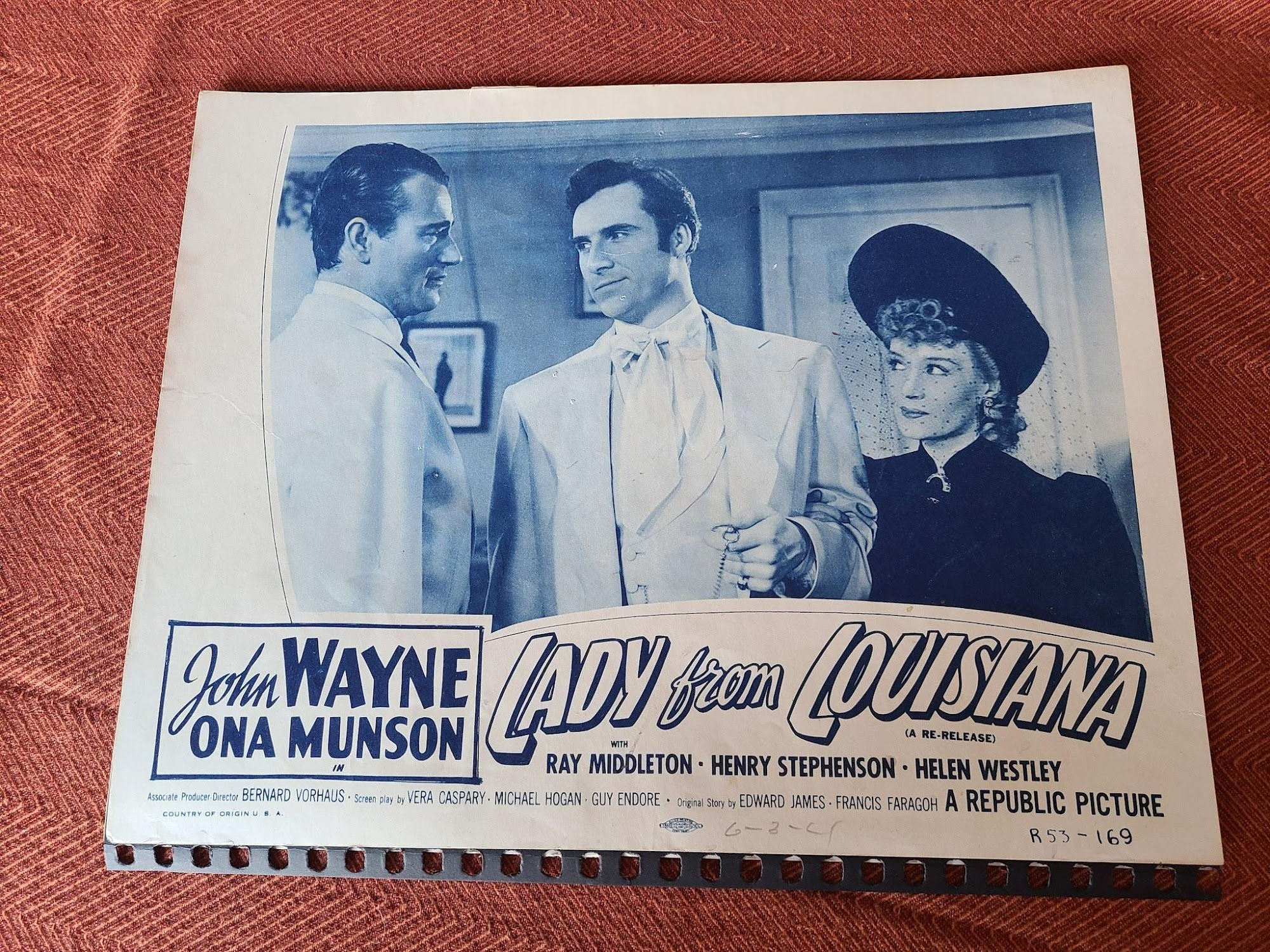 Lady From Louisana 1941 General Lobby Cards
