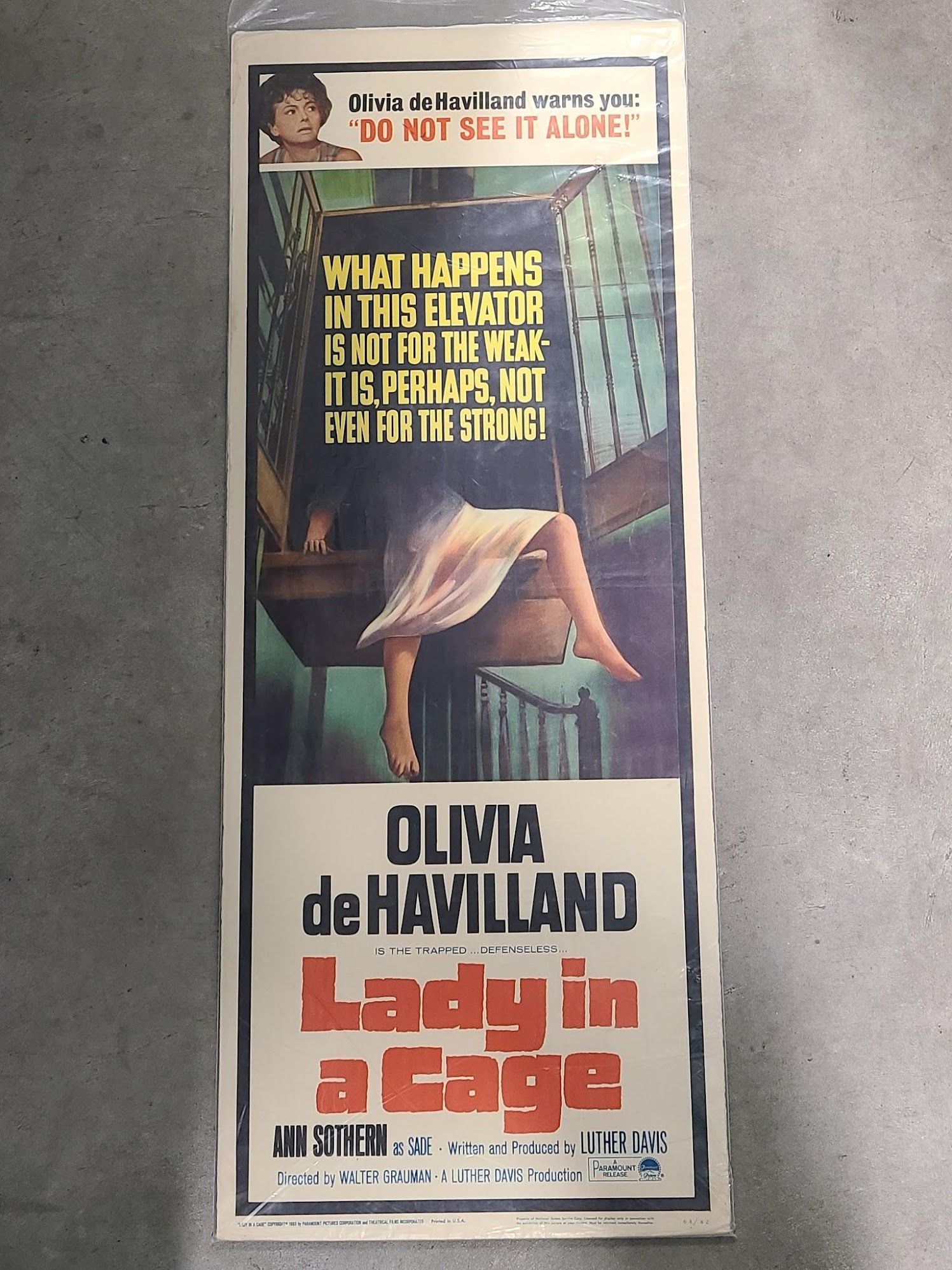 Lady In A Cage 1964 Inserts