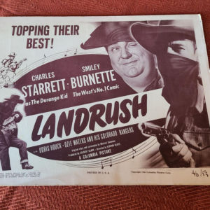 Landrush 1946 Western Lobby Cards