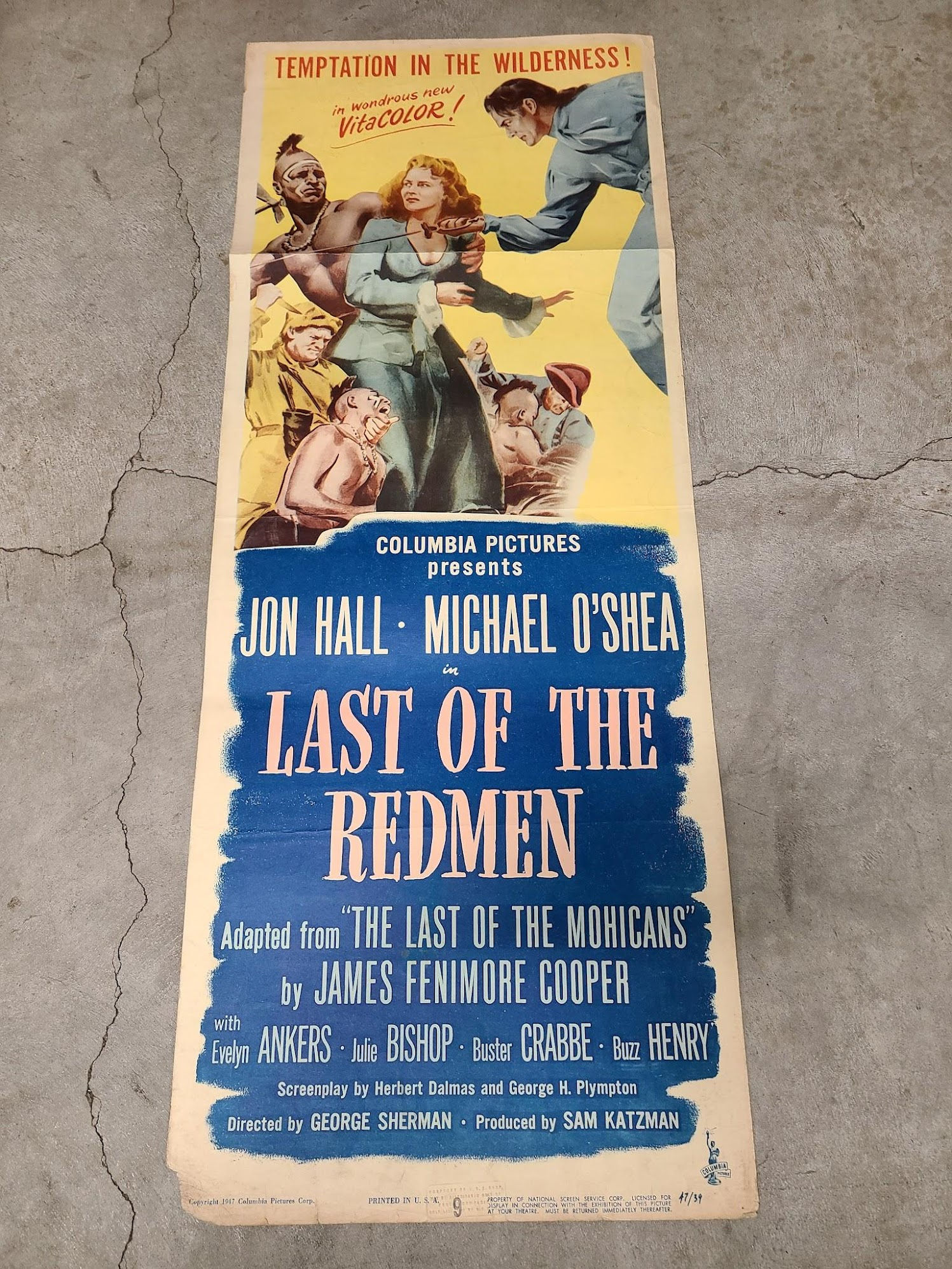 Last Of The Redmen 1947 Inserts