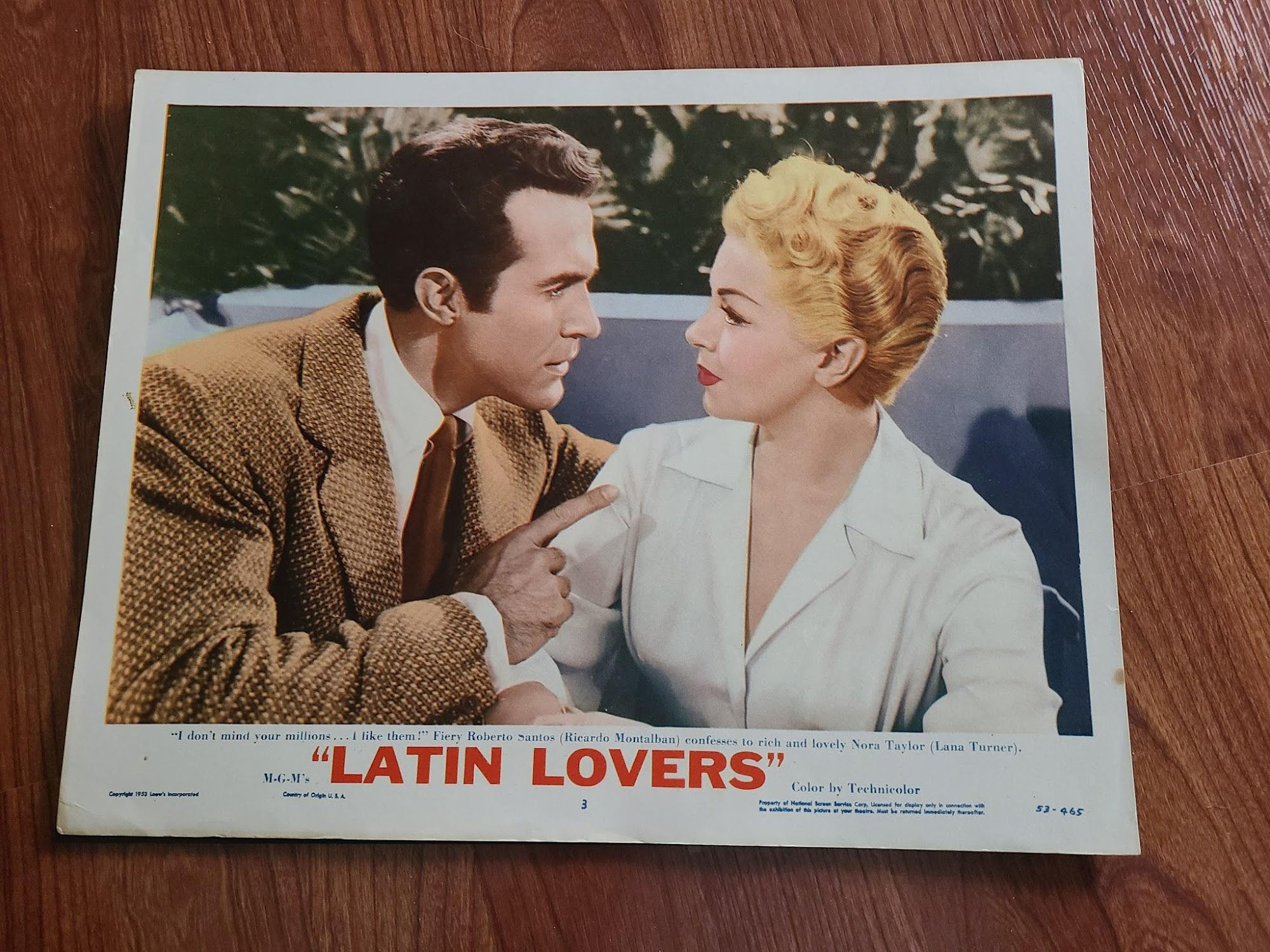 Latin Lovers 1953 General Lobby Cards