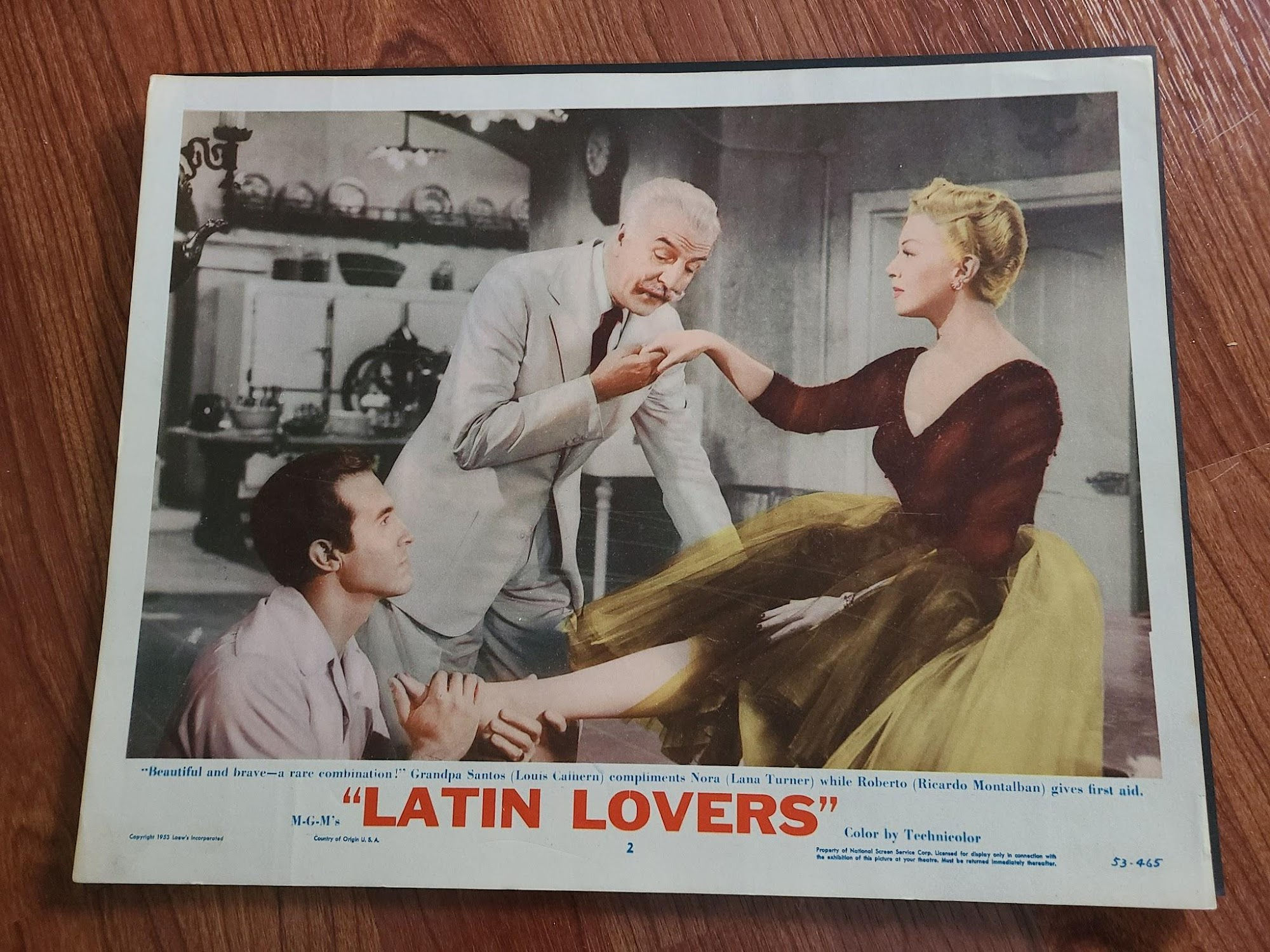 Latin Lovers 1953 General Lobby Cards