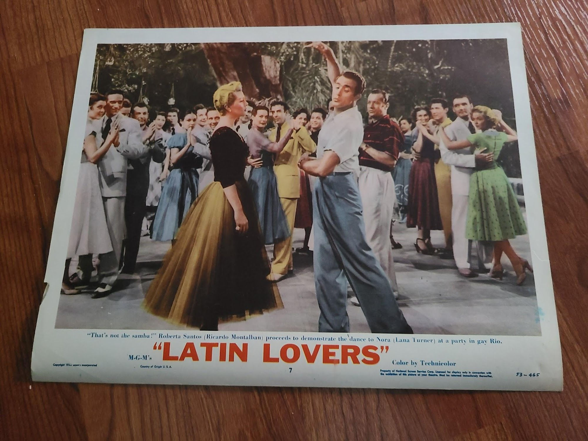 Latin Lovers 1953 General Lobby Cards