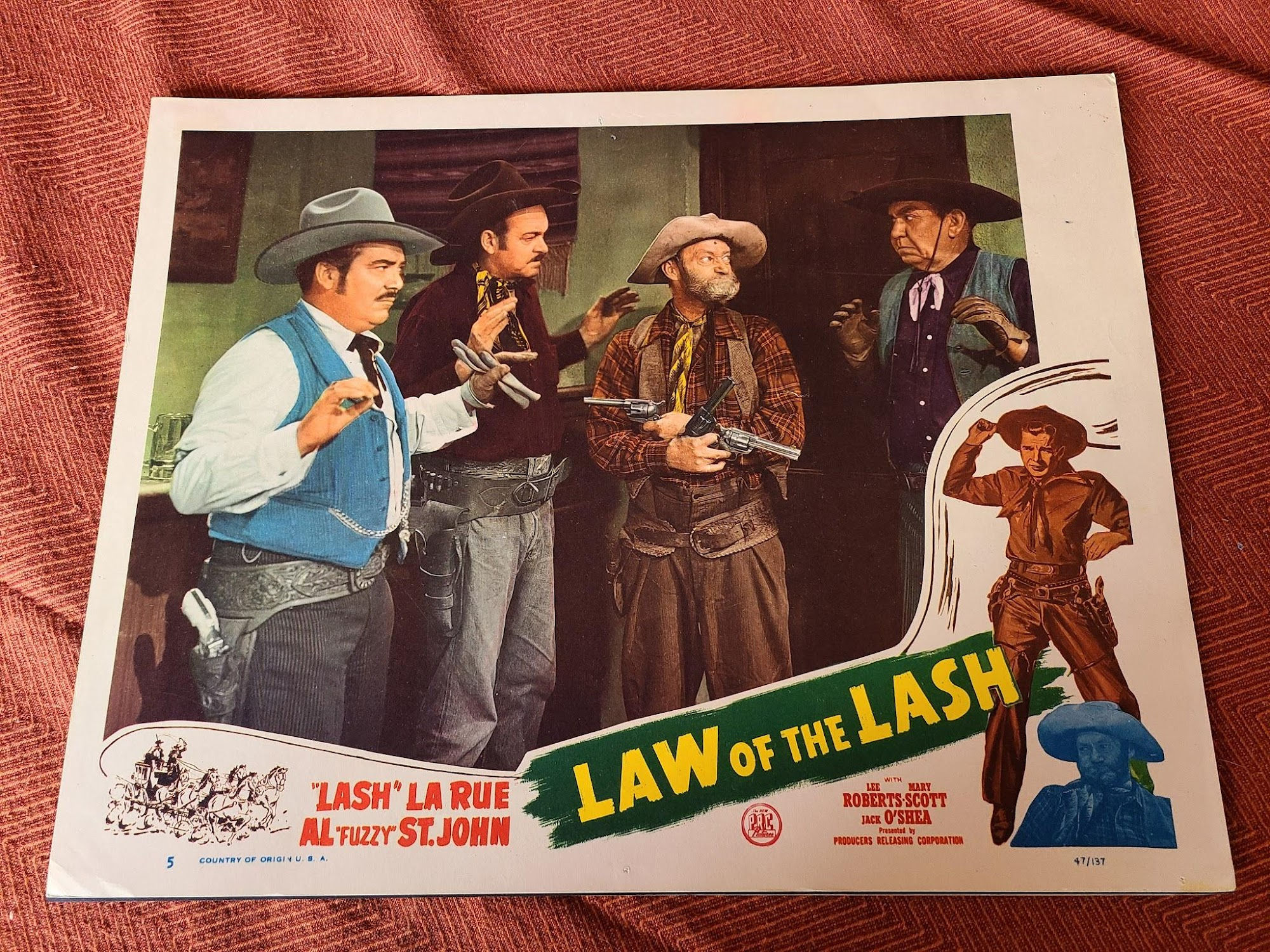 Law Of The Lash 1947 Western Lobby Cards