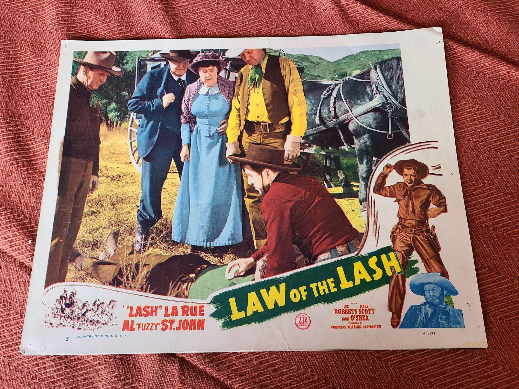 Law Of The Lash 1947 Western Lobby Cards