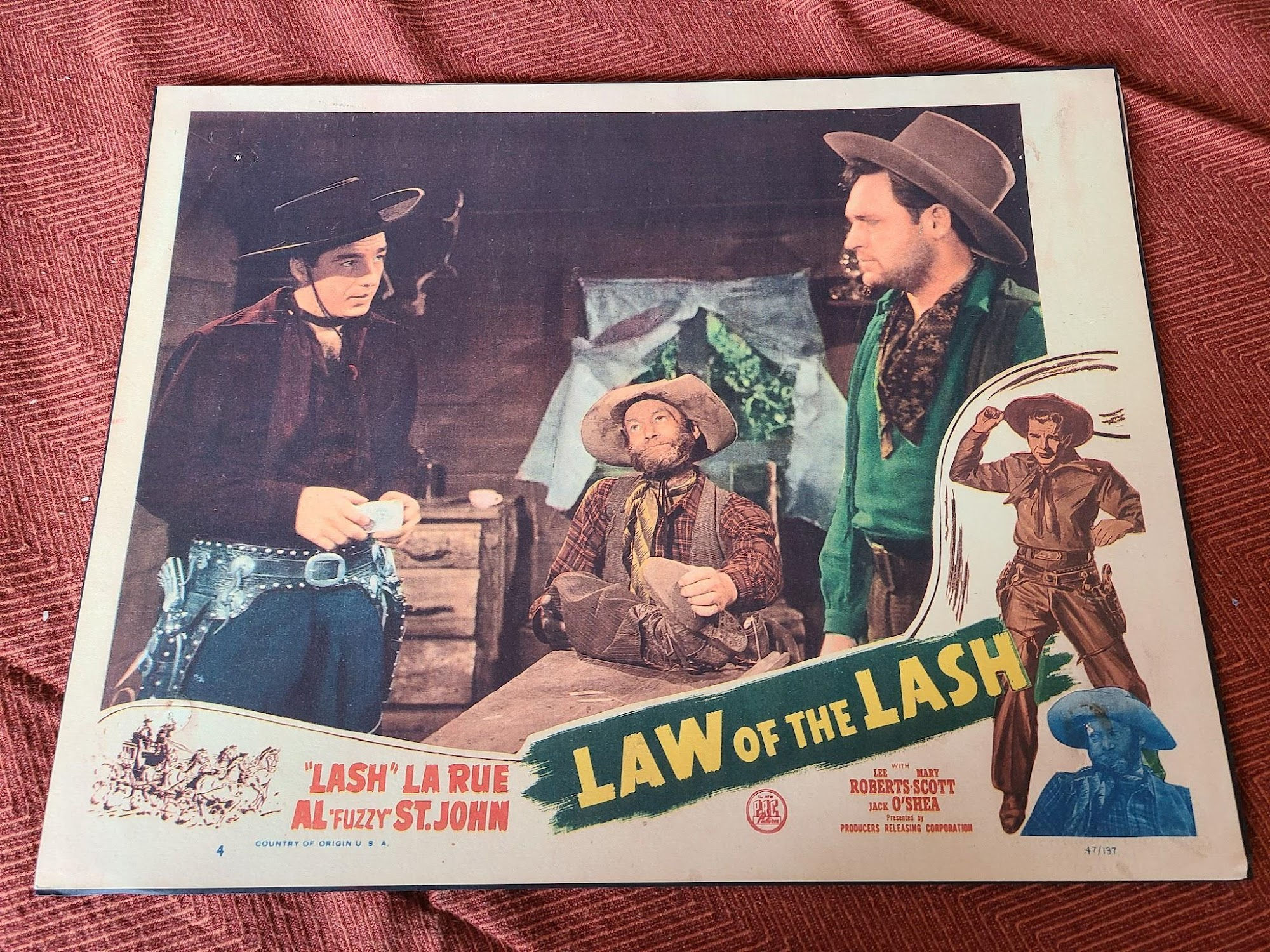 Law of The Lash 1947 Western Lobby Cards