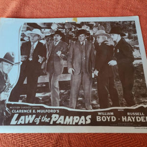Law of The Pampas 1939 Western Lobby Cards