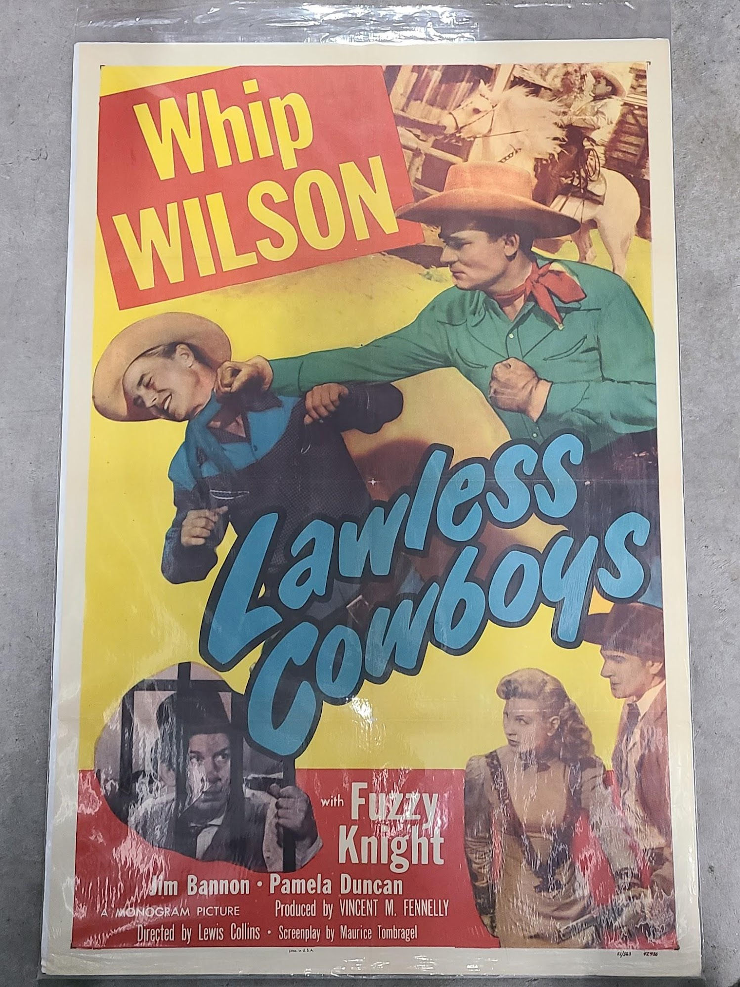 Lawless Cowboys 1951 1 Sheets/US