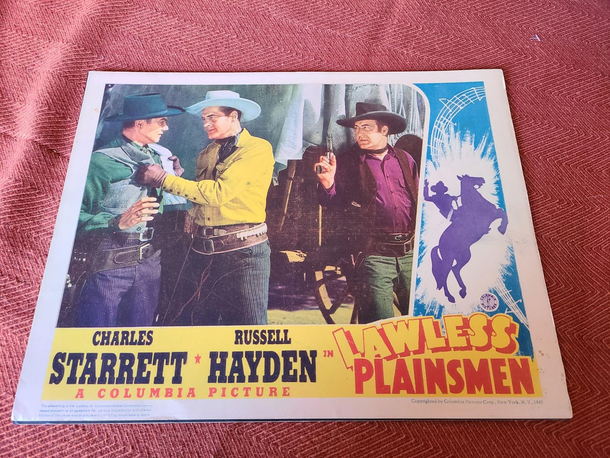 Lawless Plainsmen 1942 Western Lobby Cards
