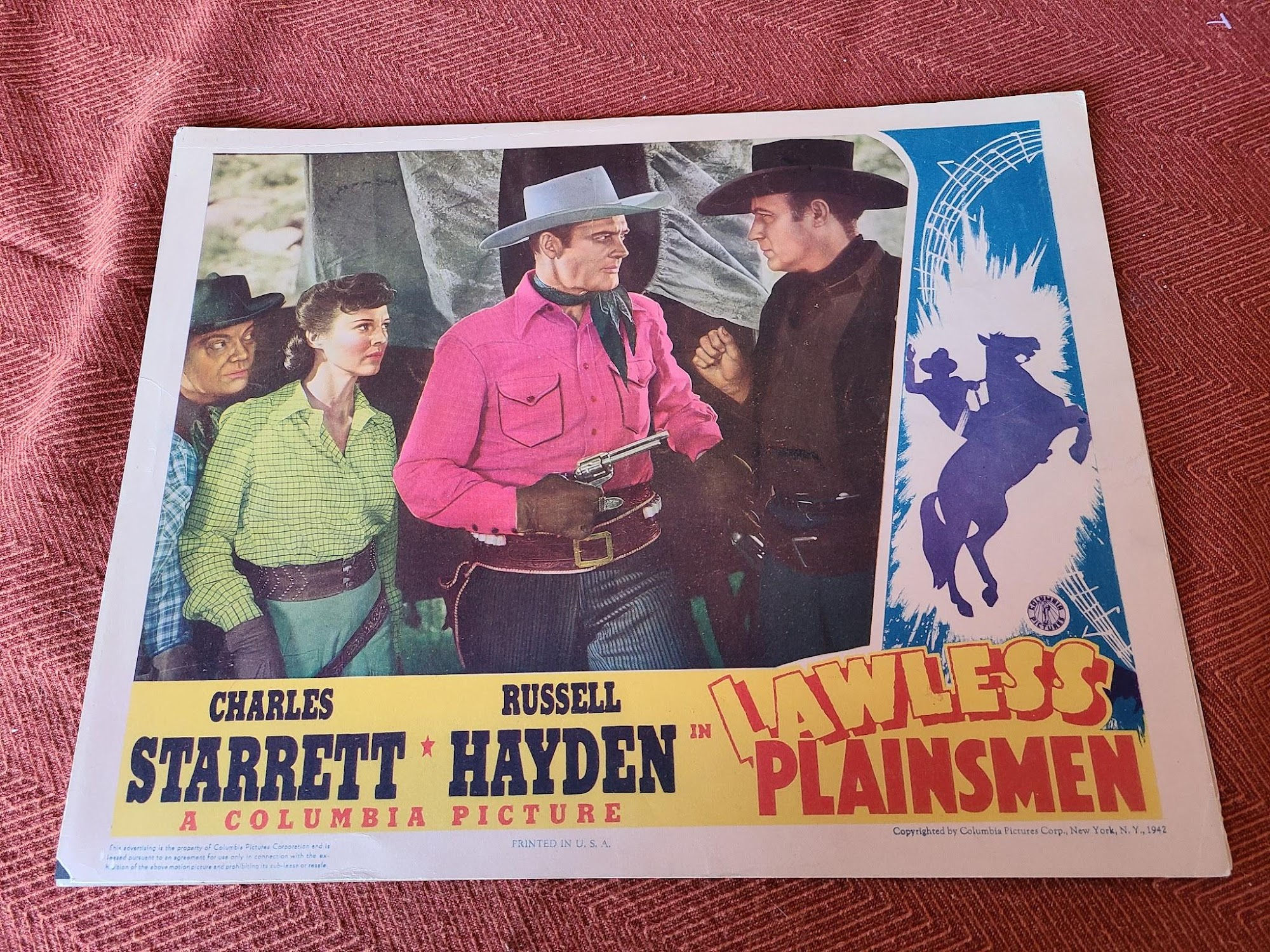 Lawless Plainsmen 1942 Western Lobby Cards