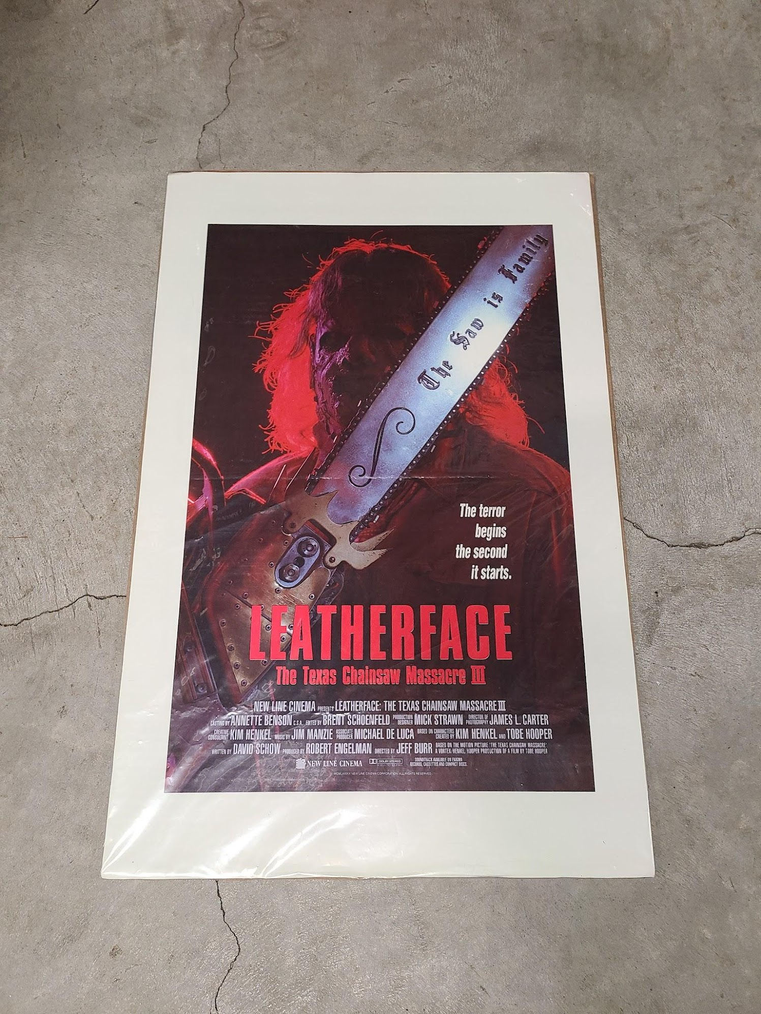 Leatherface: Texas Chainsaw Macssacre 3 1990 Window Cards