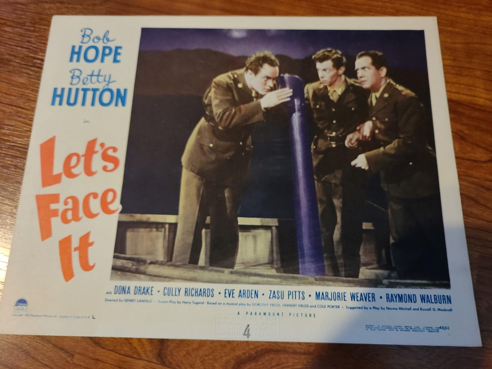 Let's Face It 1943 Military/Aviation Lobby Cards