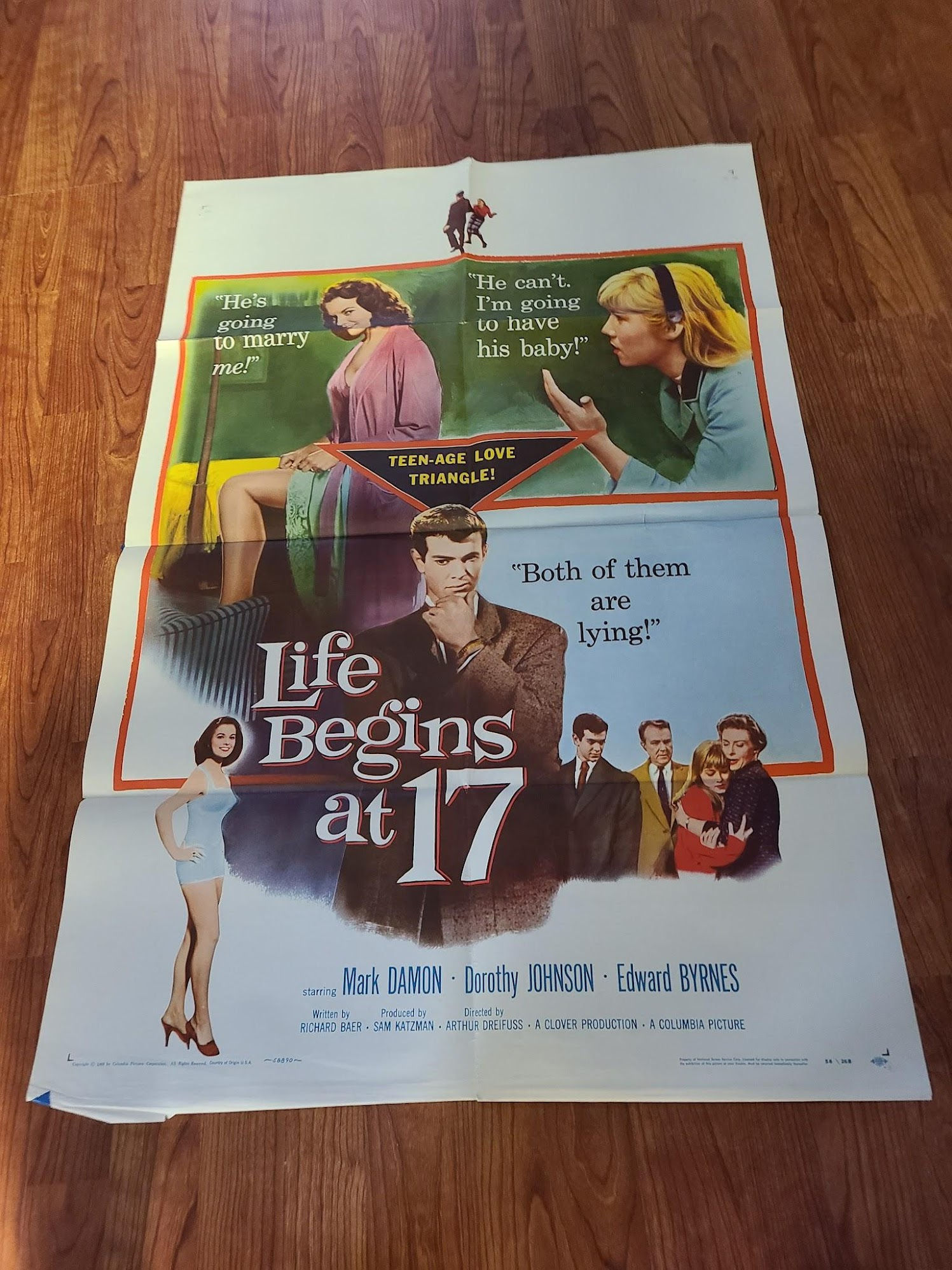 Life Begins at 17 1958 1 Sheets/US